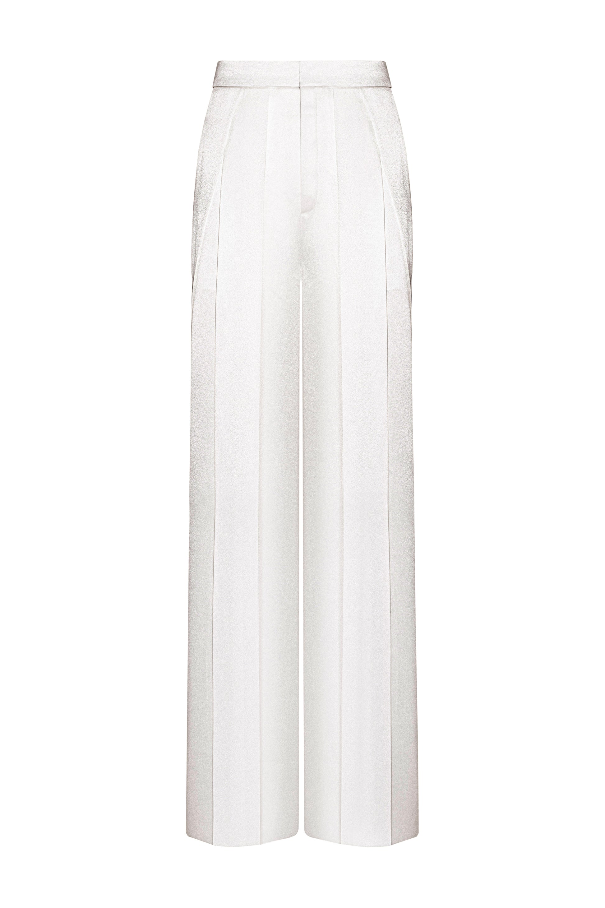 Caen Straight Wide Leg Satin Maxi Pants