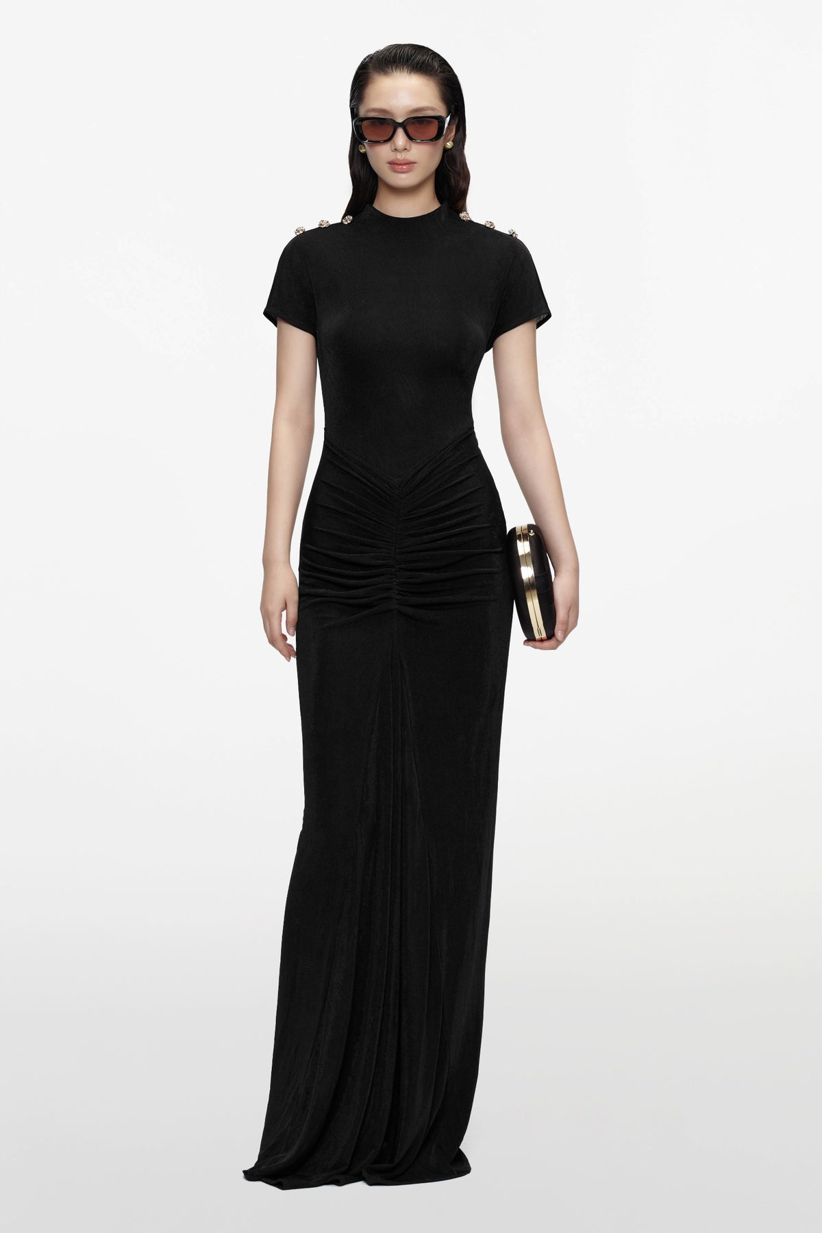 Melora Ruched Maxi Dress