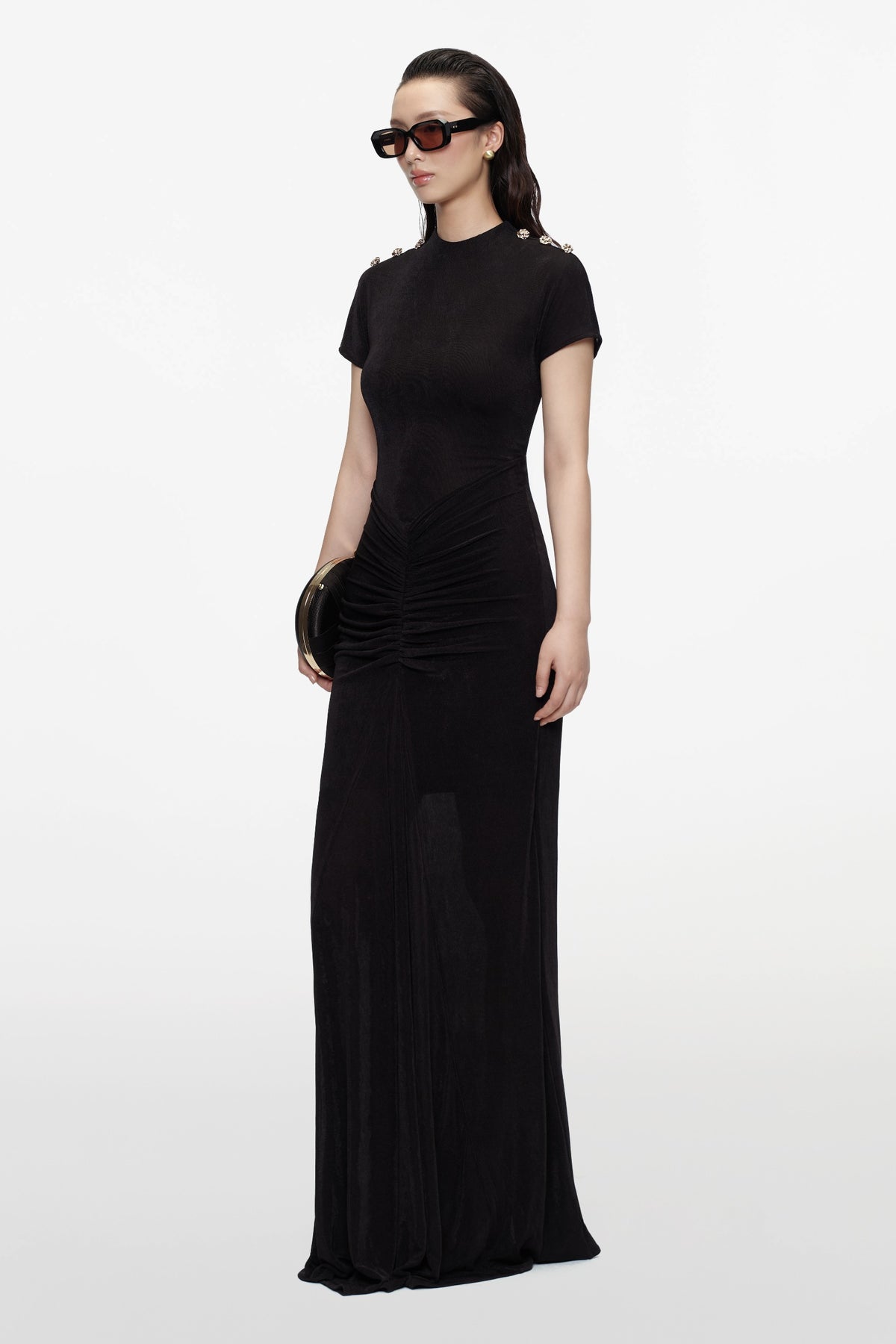 Melora Ruched Maxi Dress