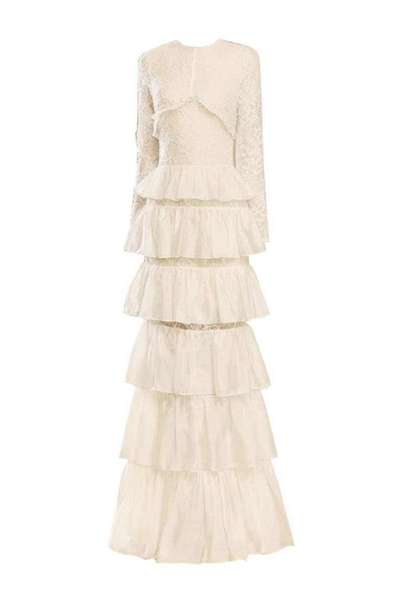Emaly Rufle Maxi Dress