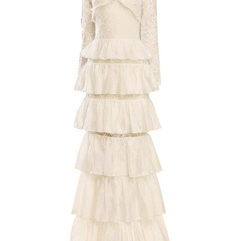 Emaly Rufle Maxi Dress