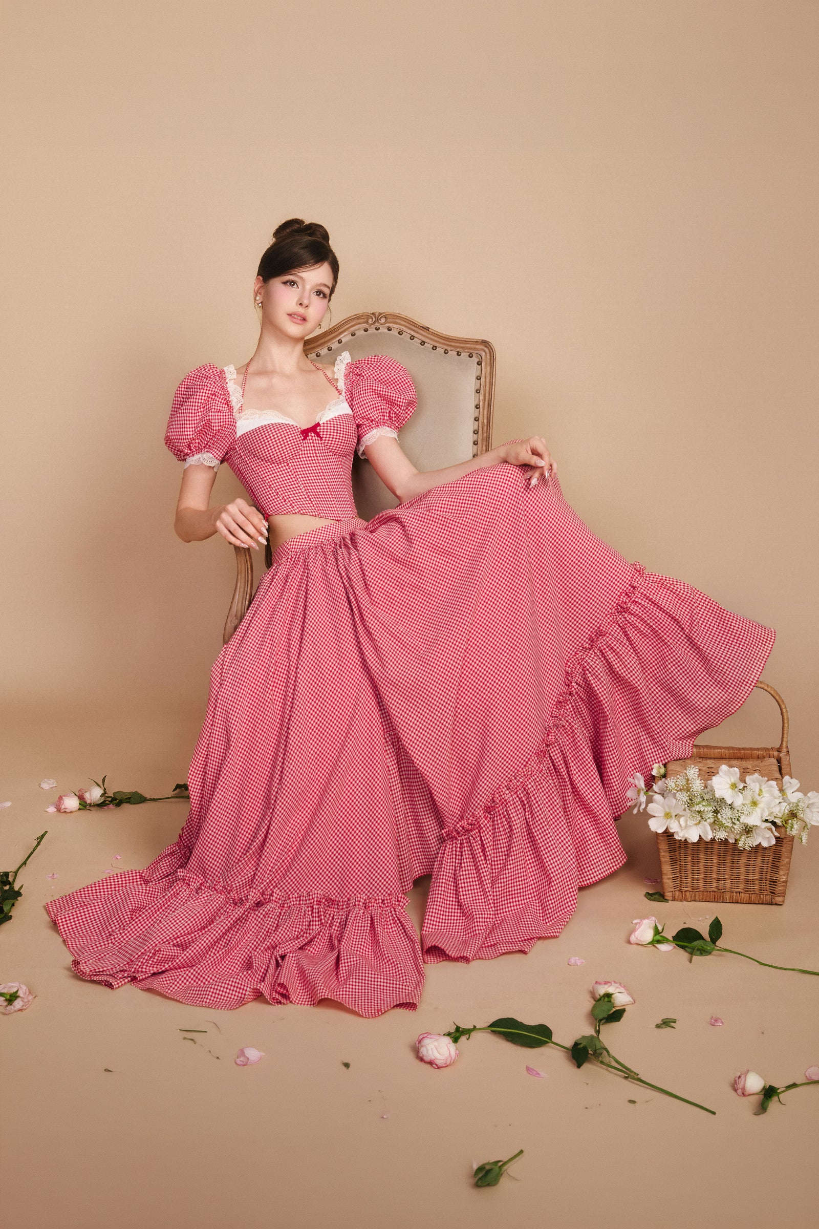 Rolling In Love Puff Sleeve Set
