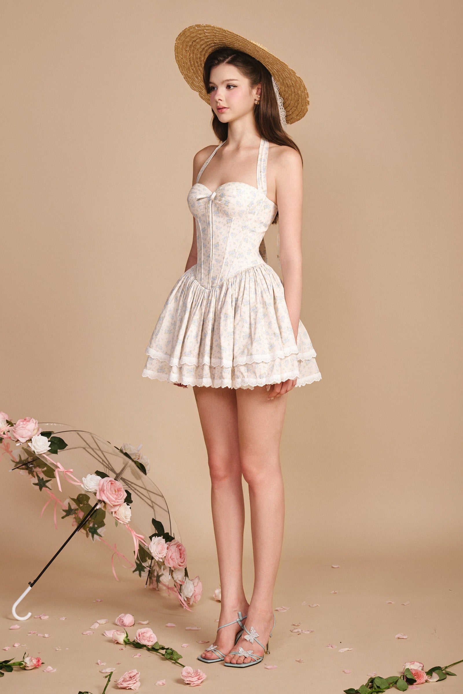 Gabrielle Halter Mini Dress