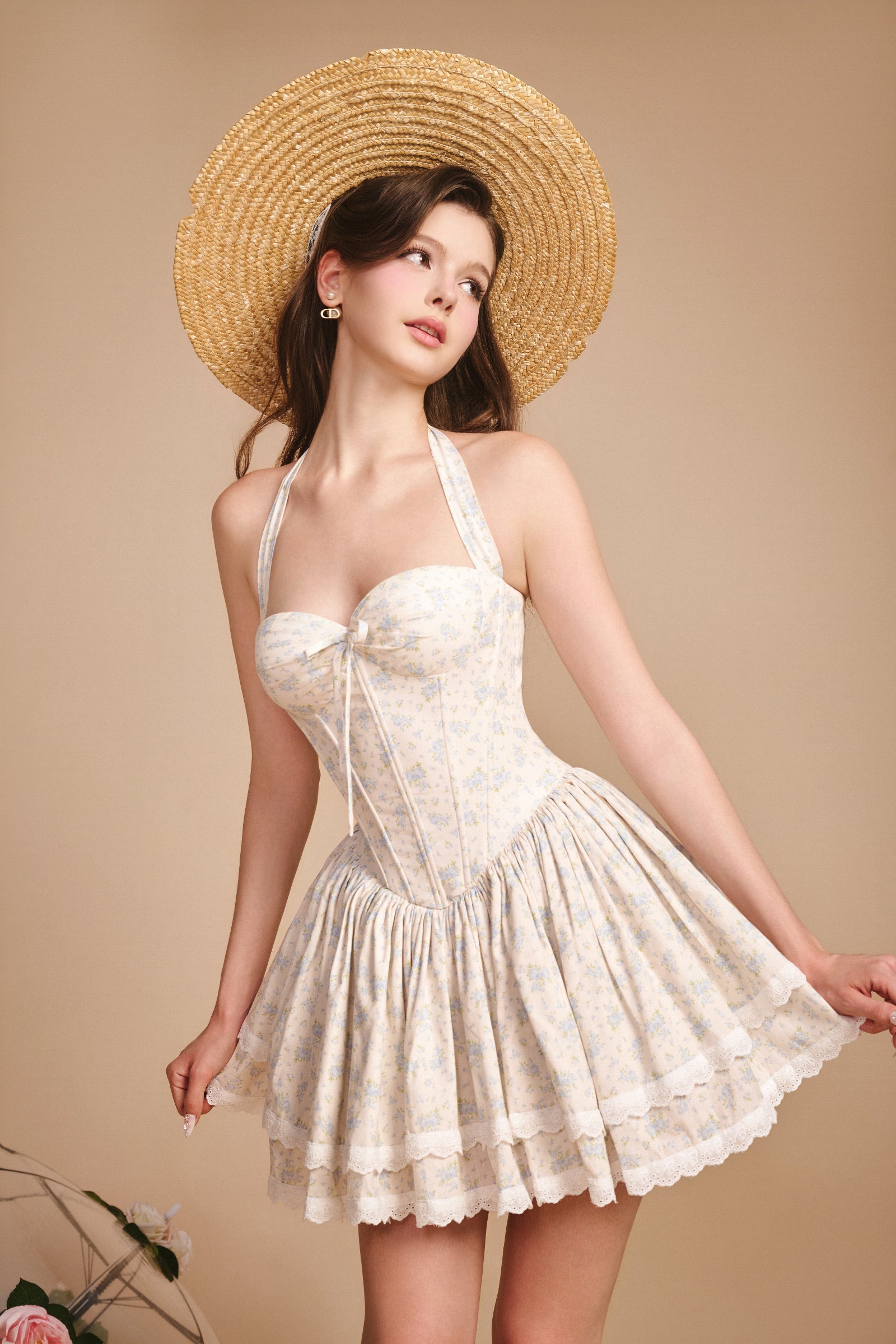 Gabrielle Halter Mini Dress