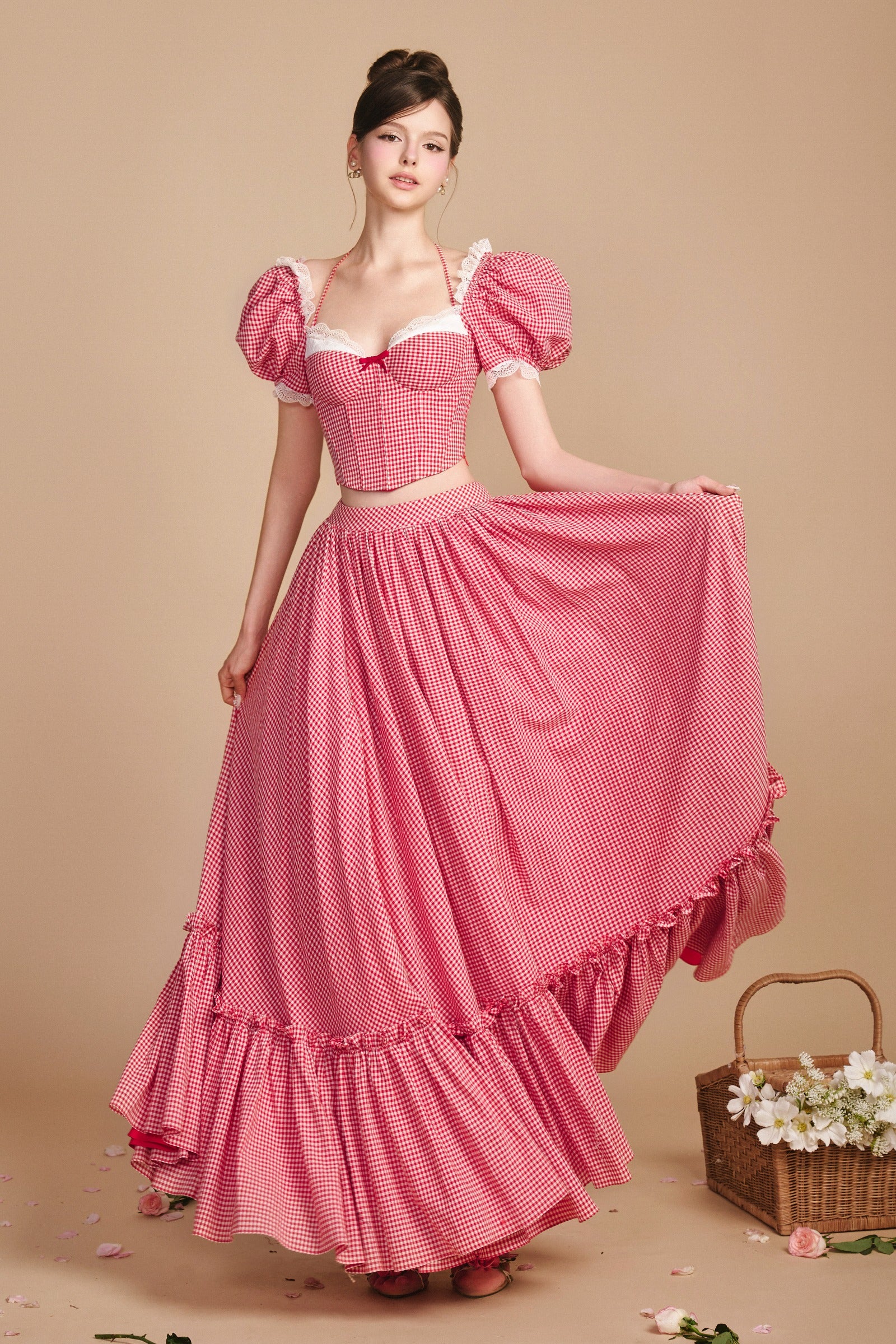 Rolling In Love Puff Sleeve Set