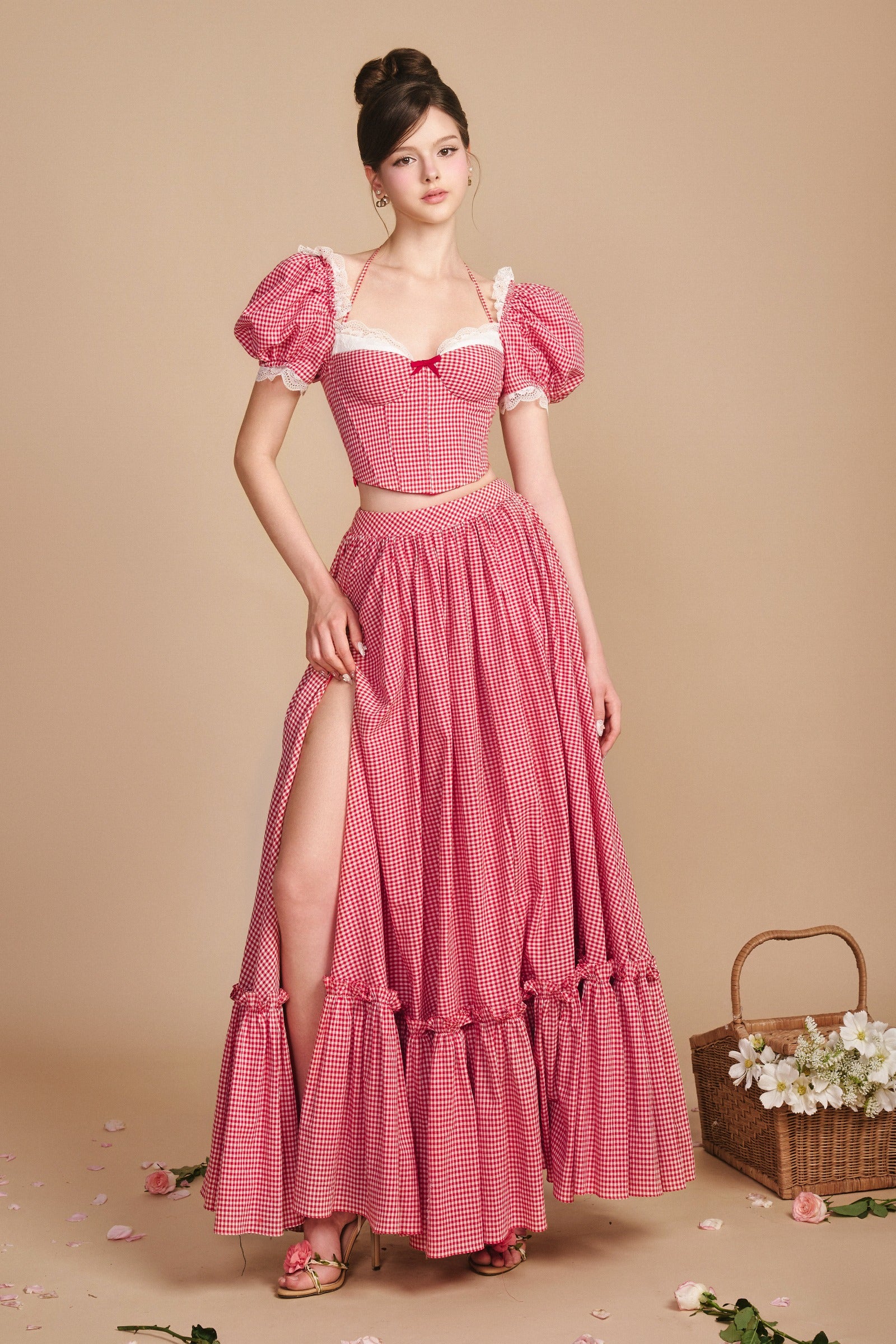 Rolling In Love Puff Sleeve Set