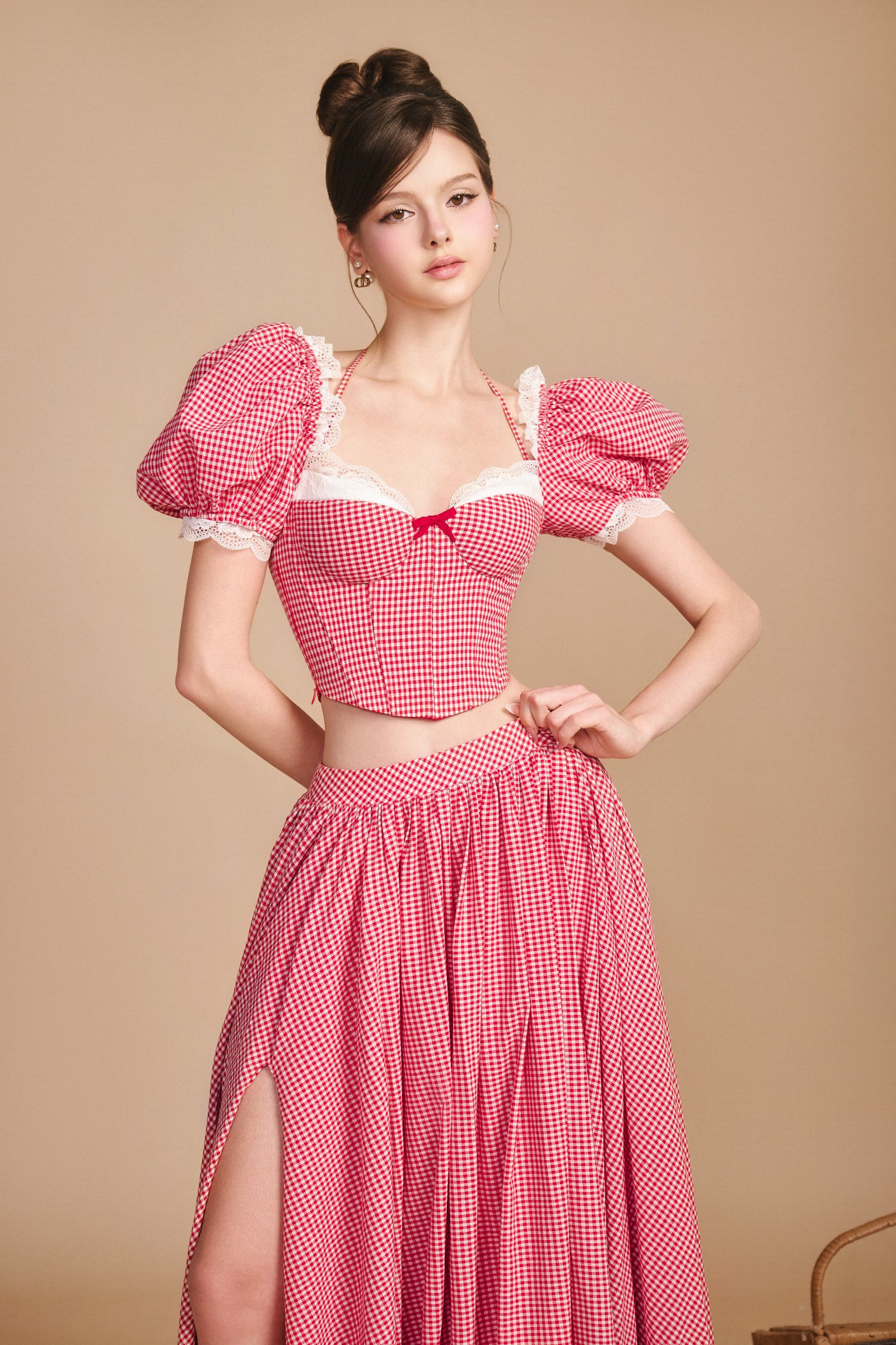 Rolling In Love Puff Sleeve Set