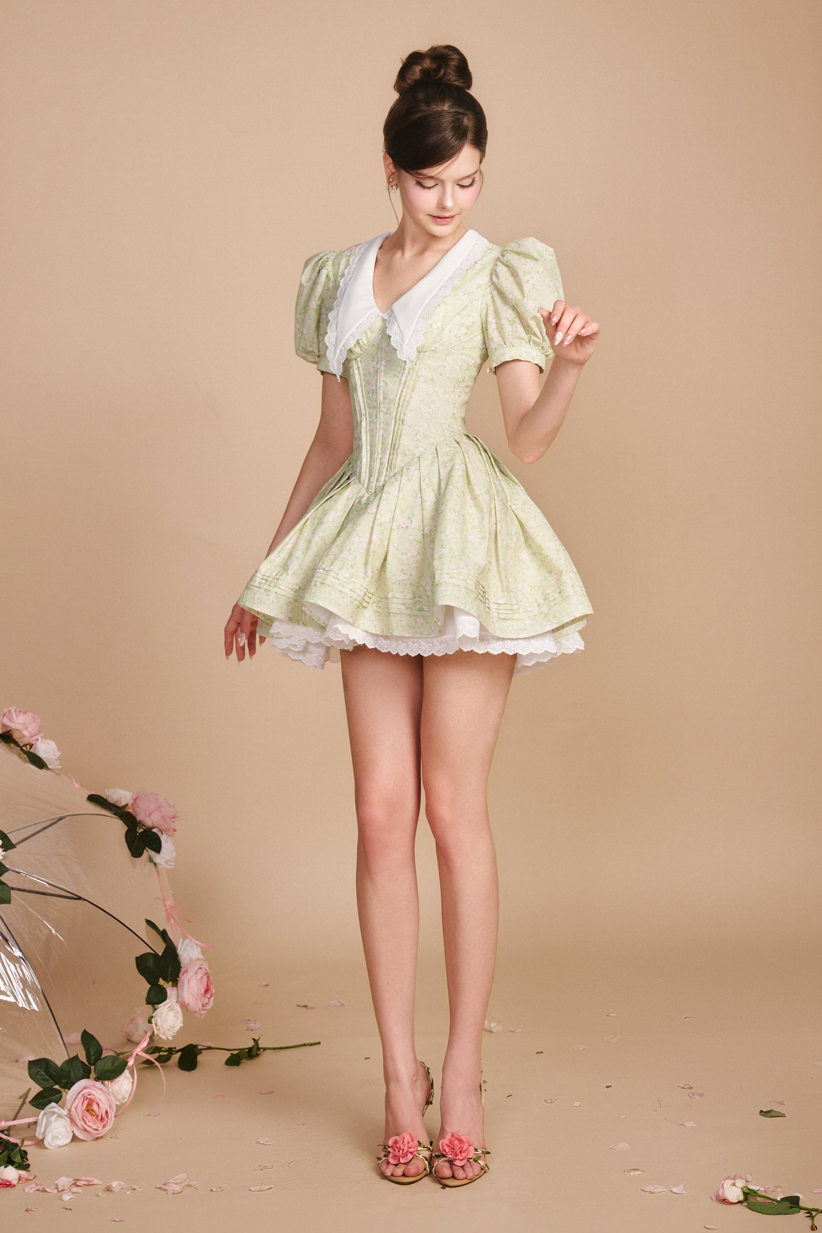Mon V-Neck Mini Dress