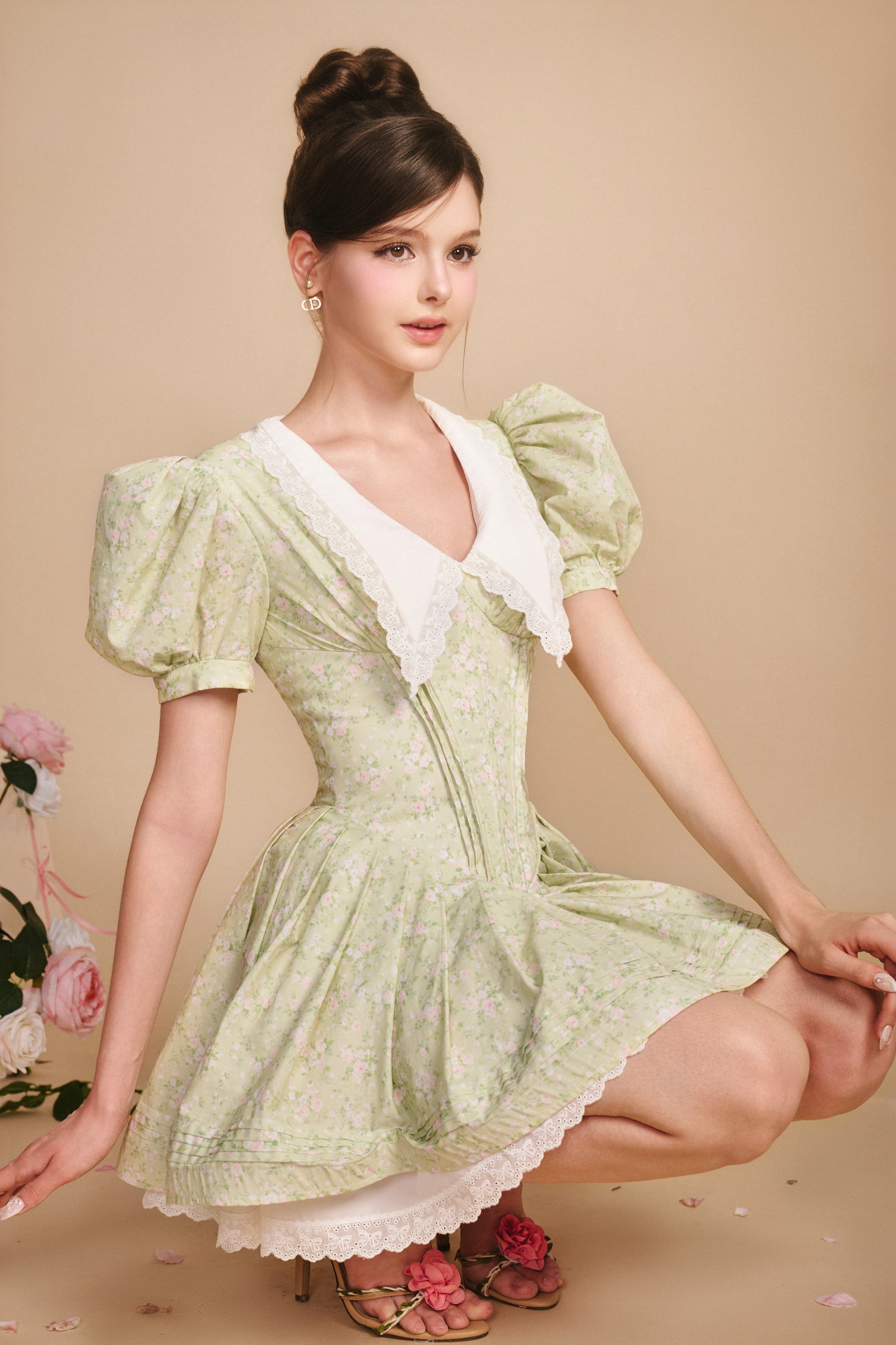 Mon V-Neck Mini Dress