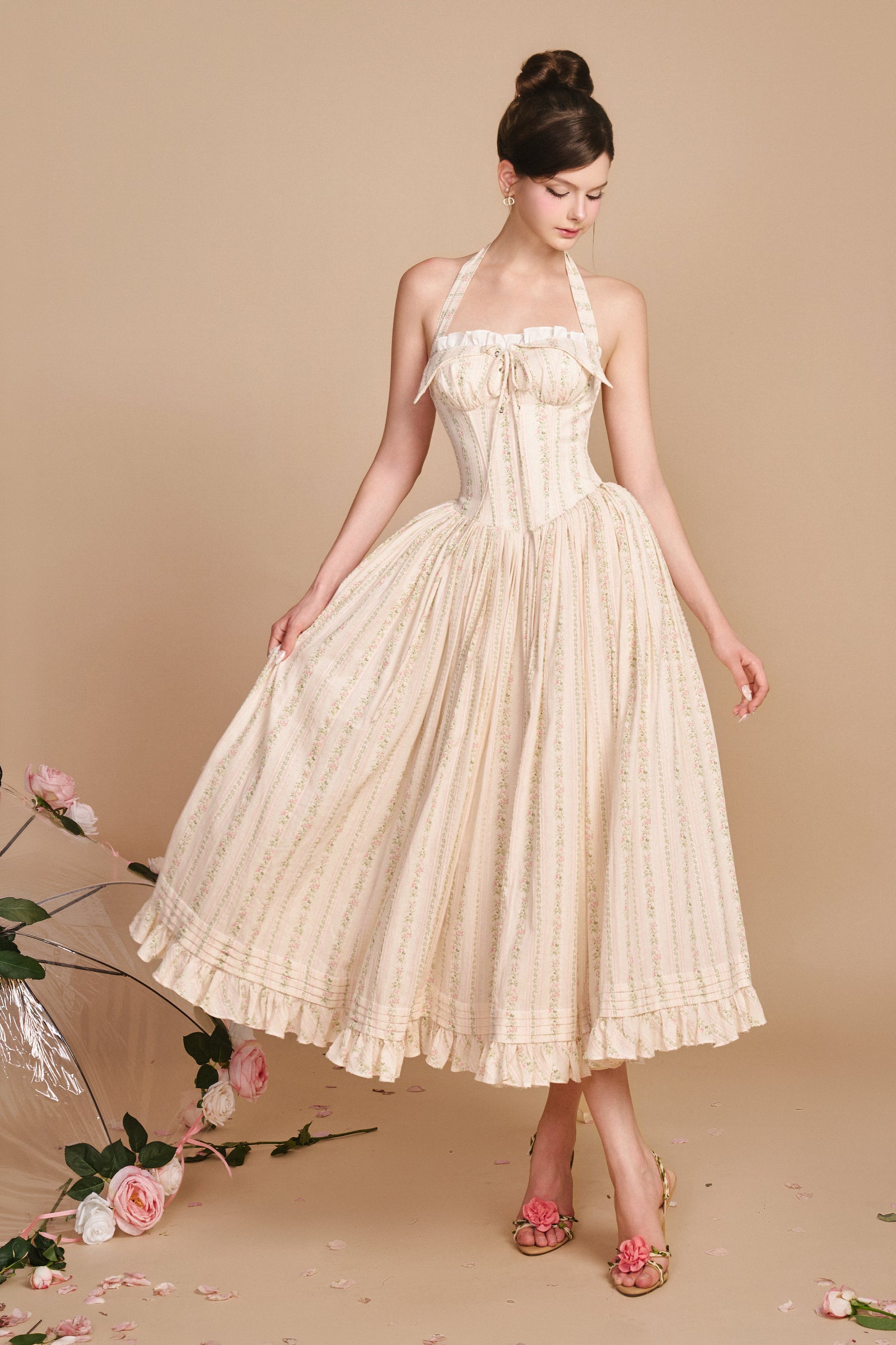 Secret Garden A-line Maxi Dress
