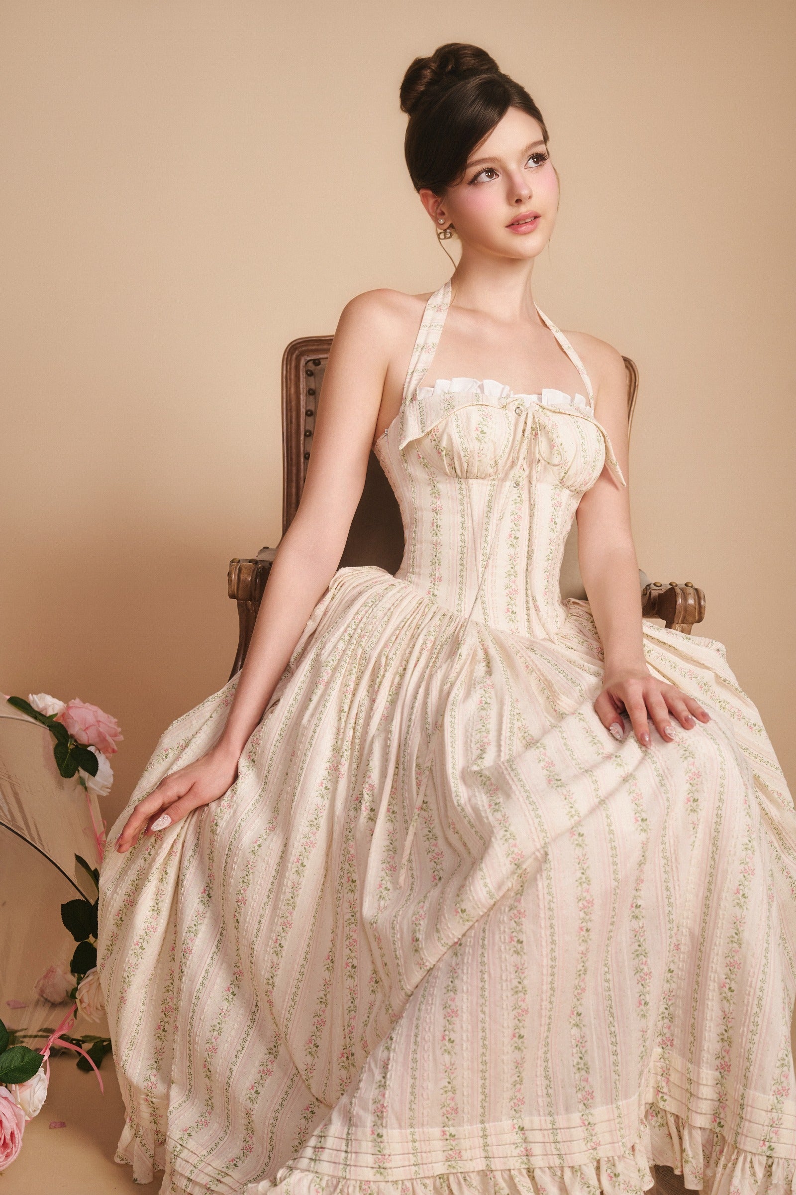 Secret Garden A-line Maxi Dress