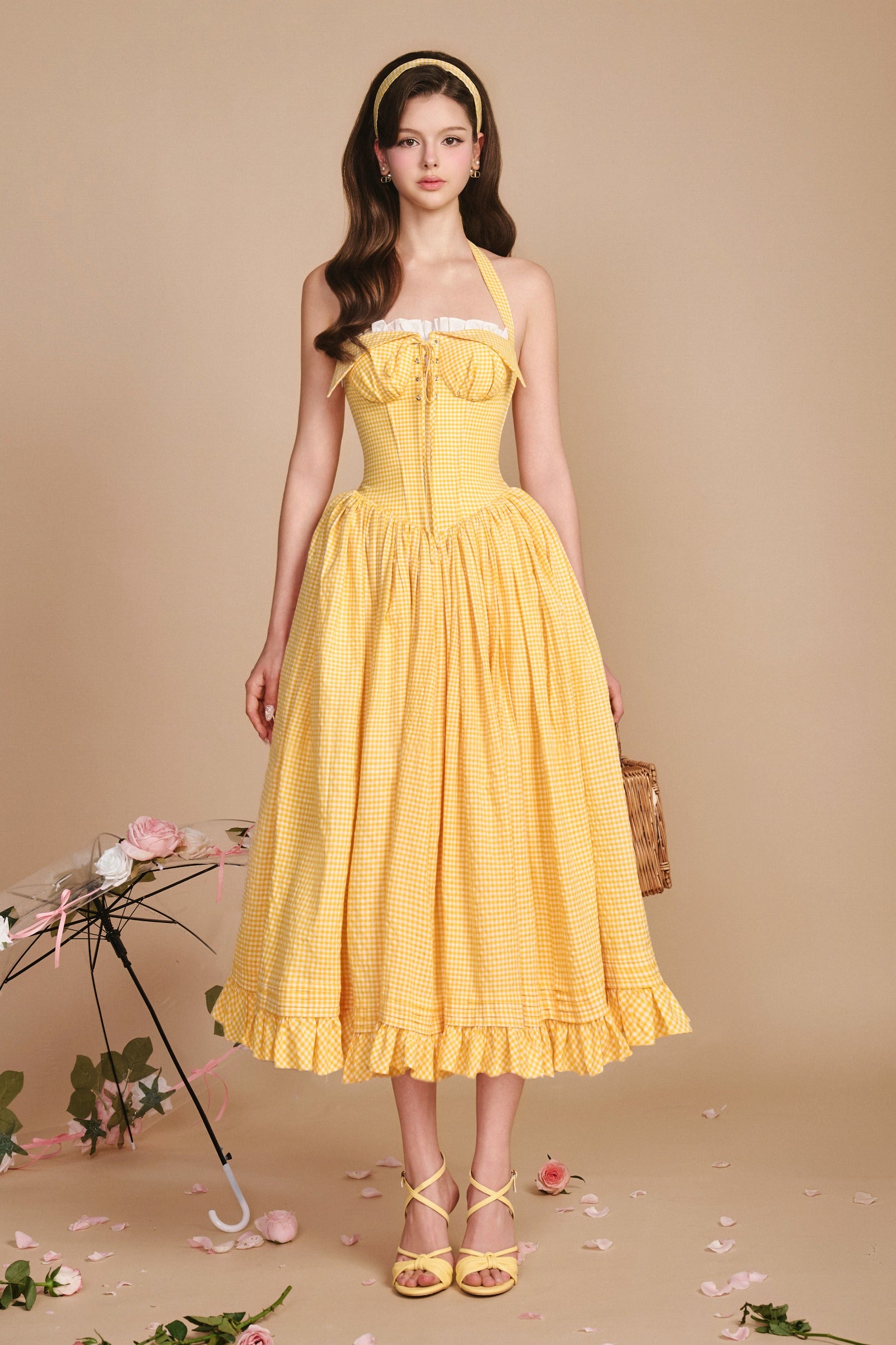 Secret Garden A-line Maxi Dress