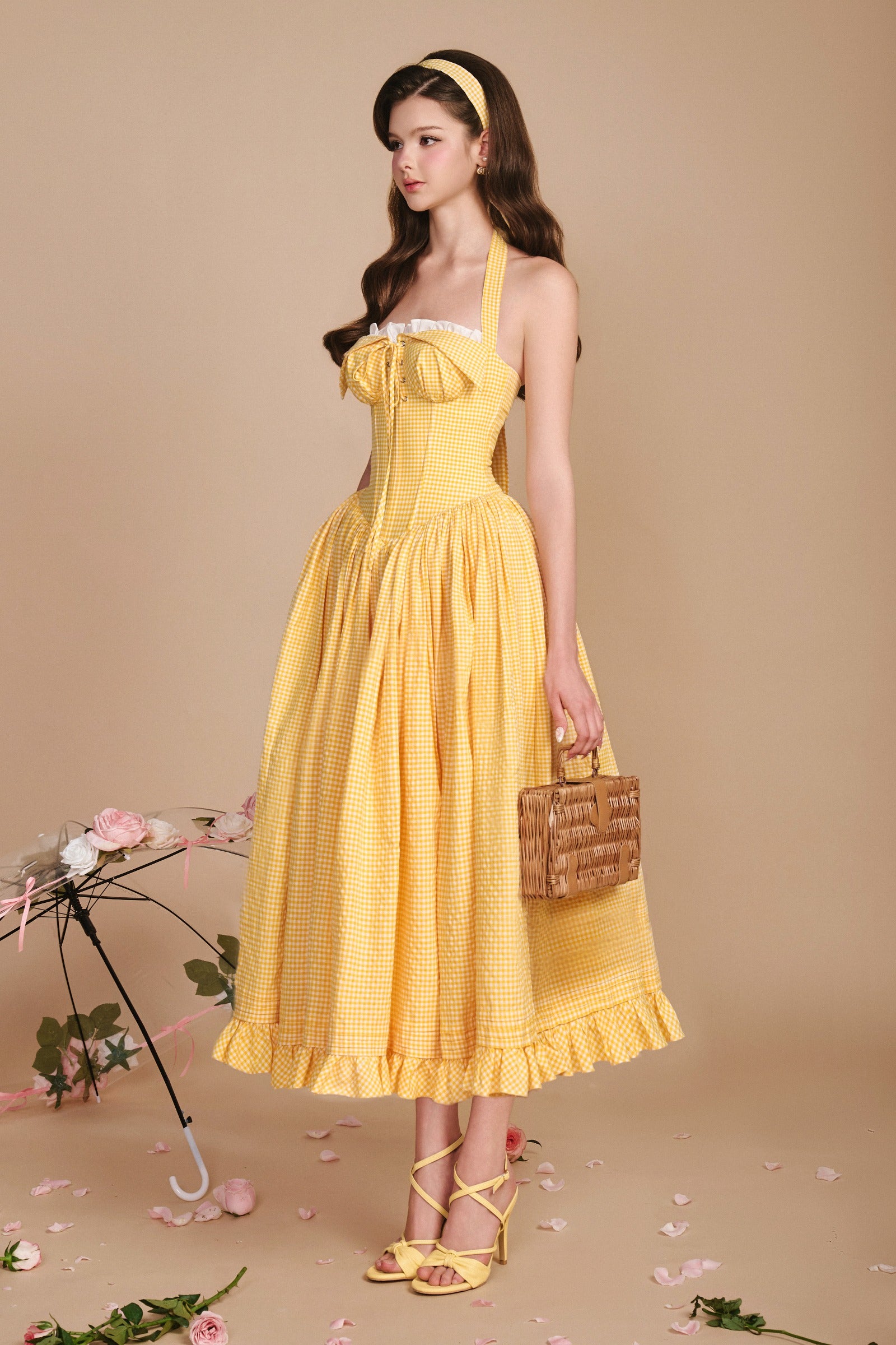 Secret Garden A-line Maxi Dress