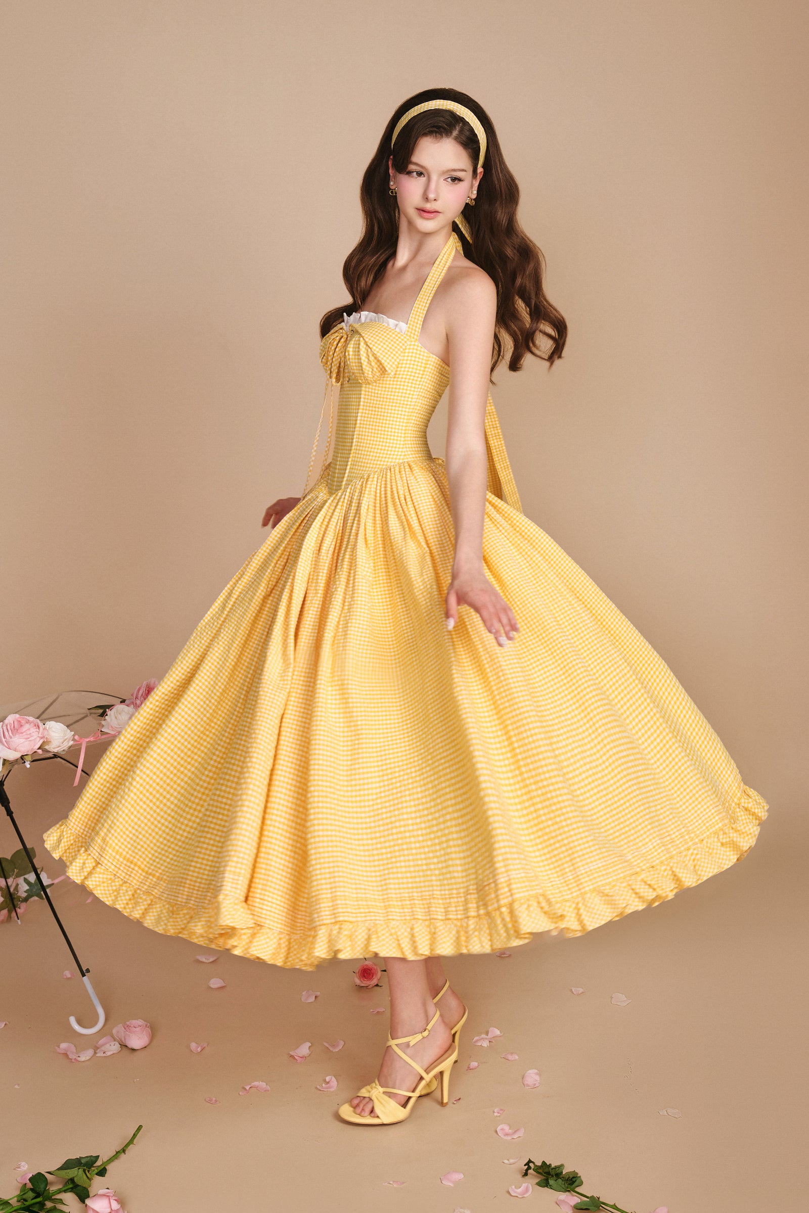 Secret Garden A-line Maxi Dress