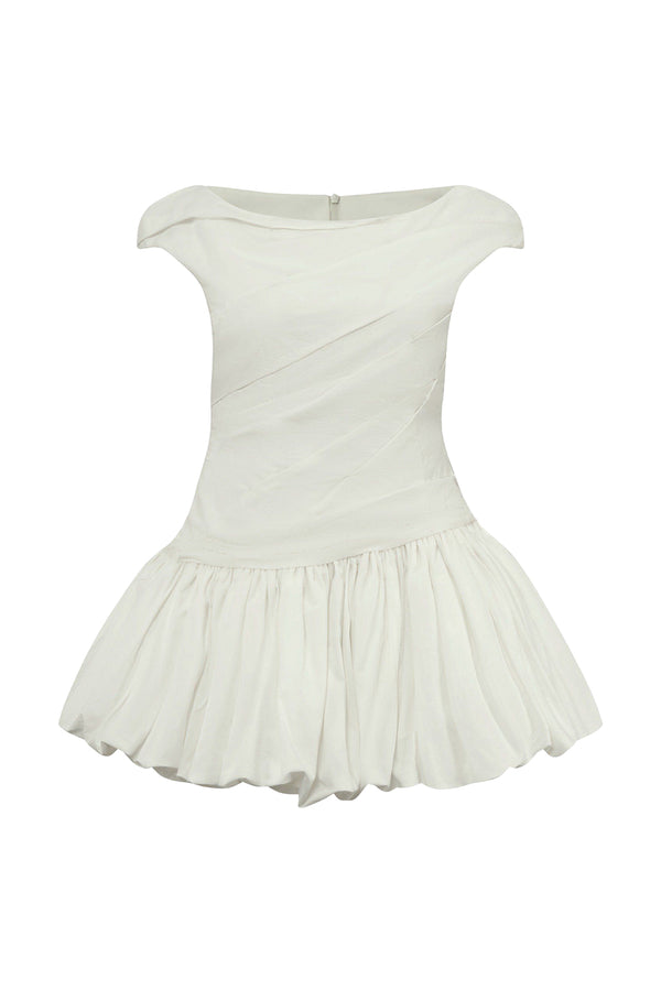 Cloud Bubble Draped Cotton Top