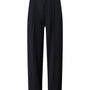 Forest Straight Ribbed Poly Wool Ankle Length Pants