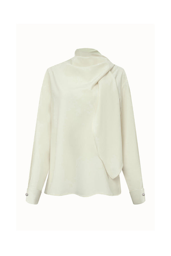 Twilight Straight Cuff Sleeved Wool Blend Shirt