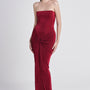 Kissme Hourglass Illusion Neck Spandex Midi Dress