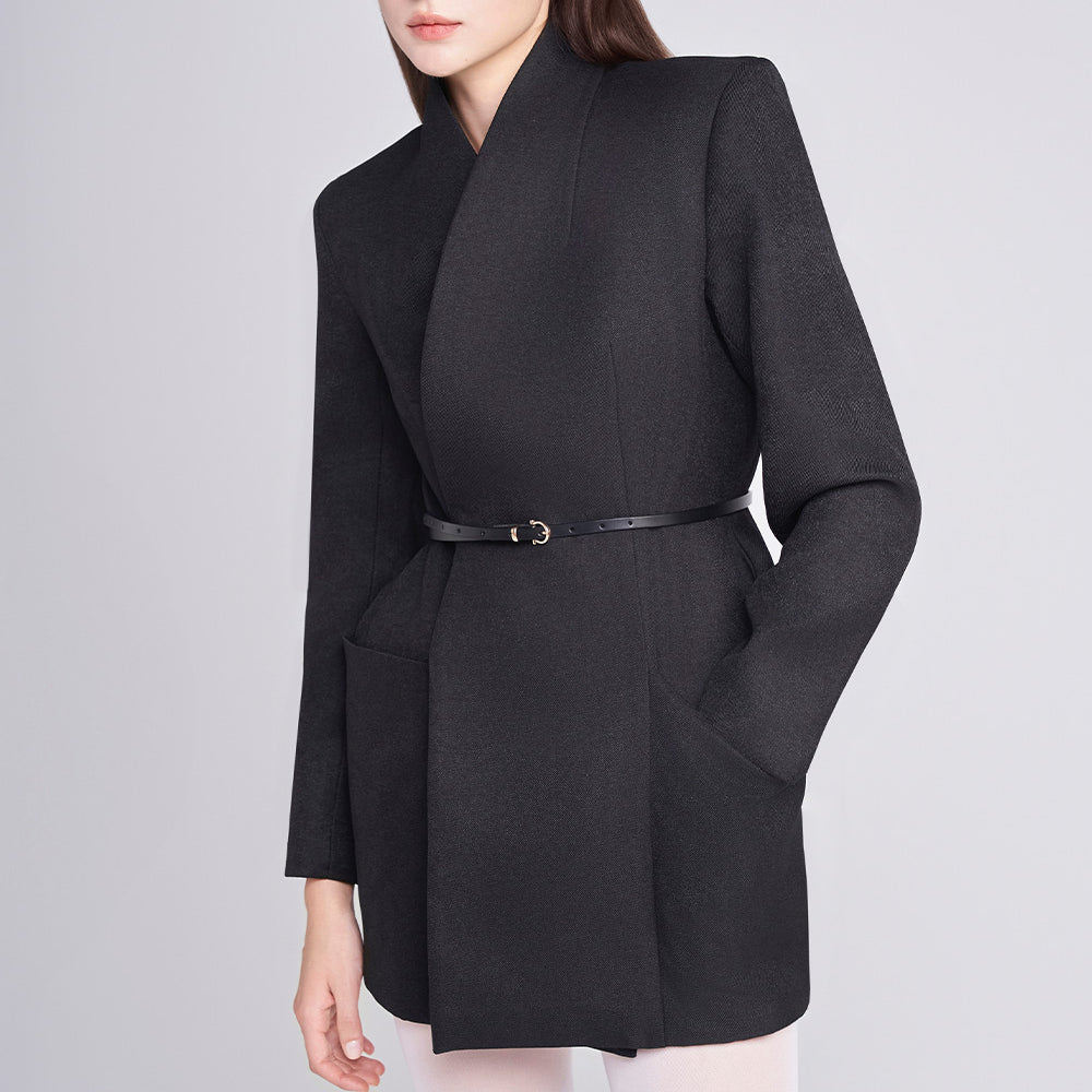 Rylee Wrap V-Neck Velvet Burlap Mini Dress