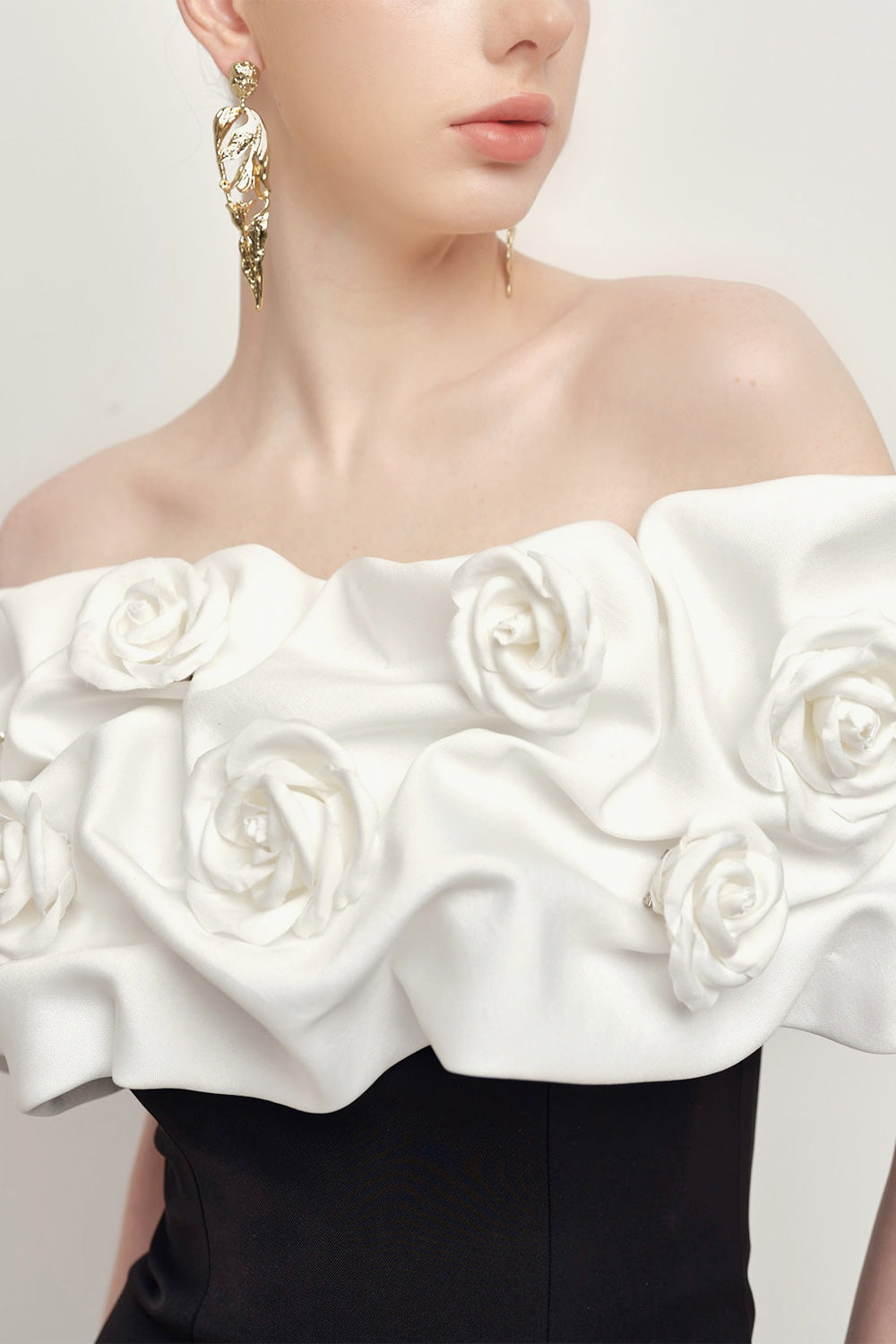 Rose’ des Rose Sheath Floral Twill Floor Length Dress