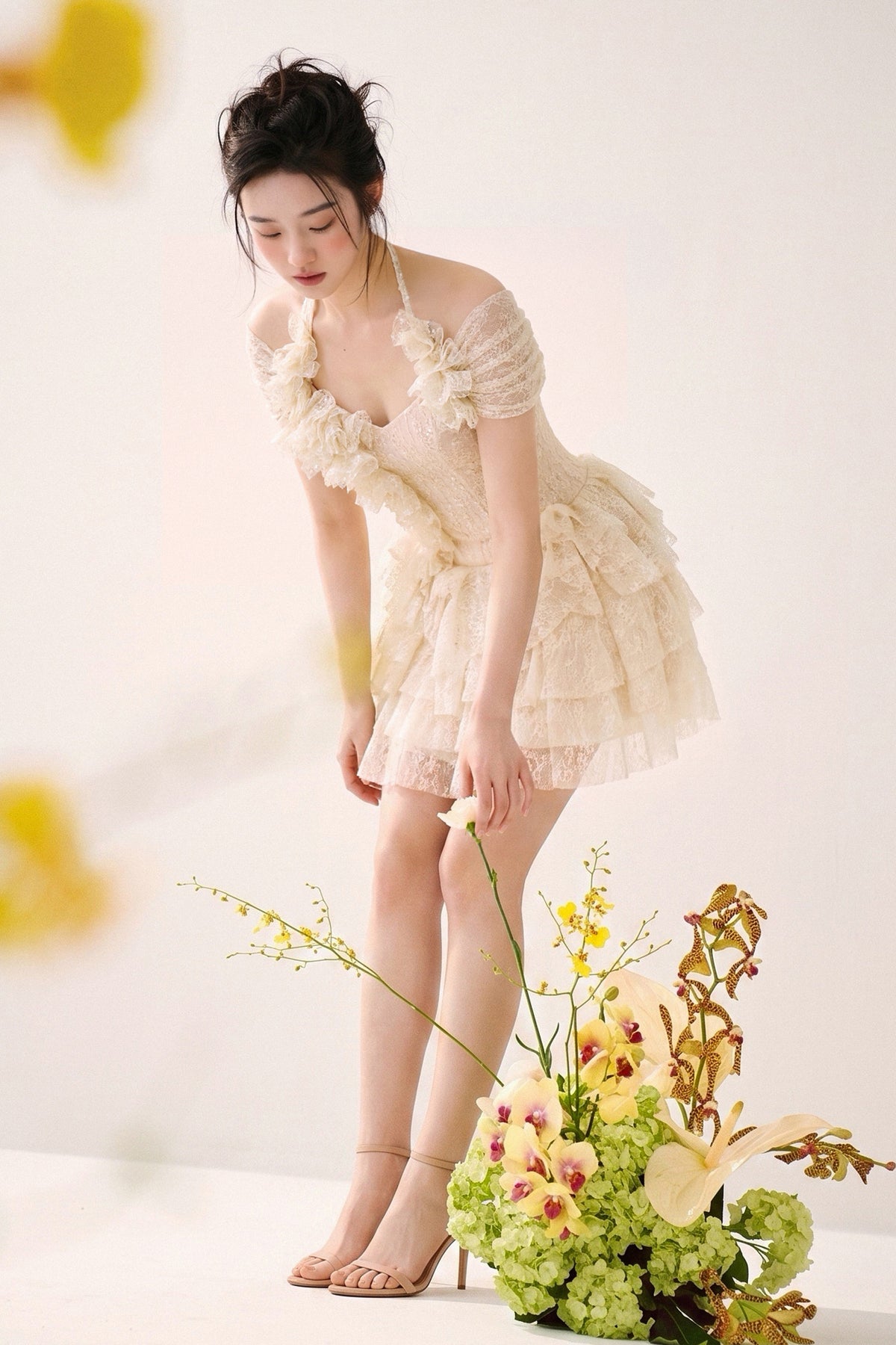 Giselle Ruffle Mini Dress