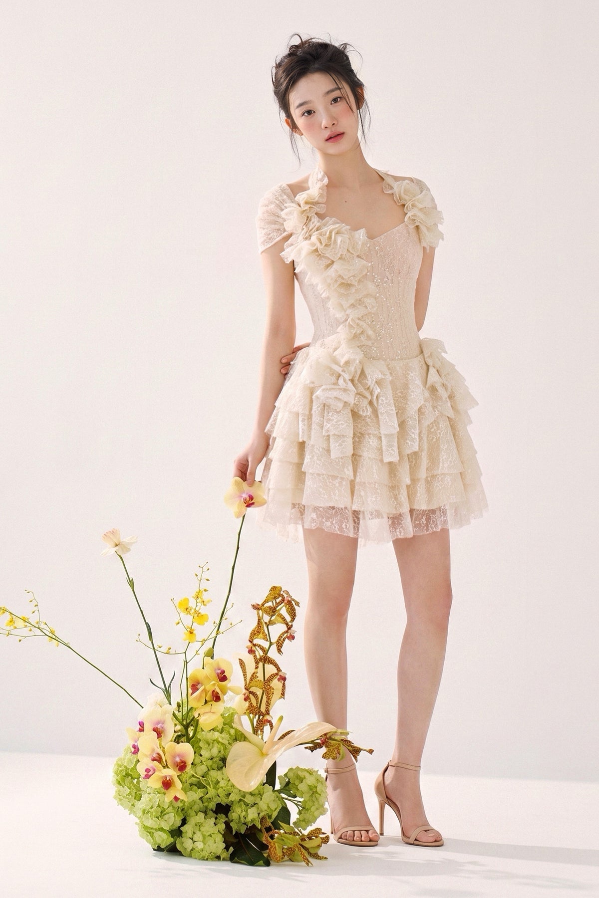 Giselle Ruffle Mini Dress