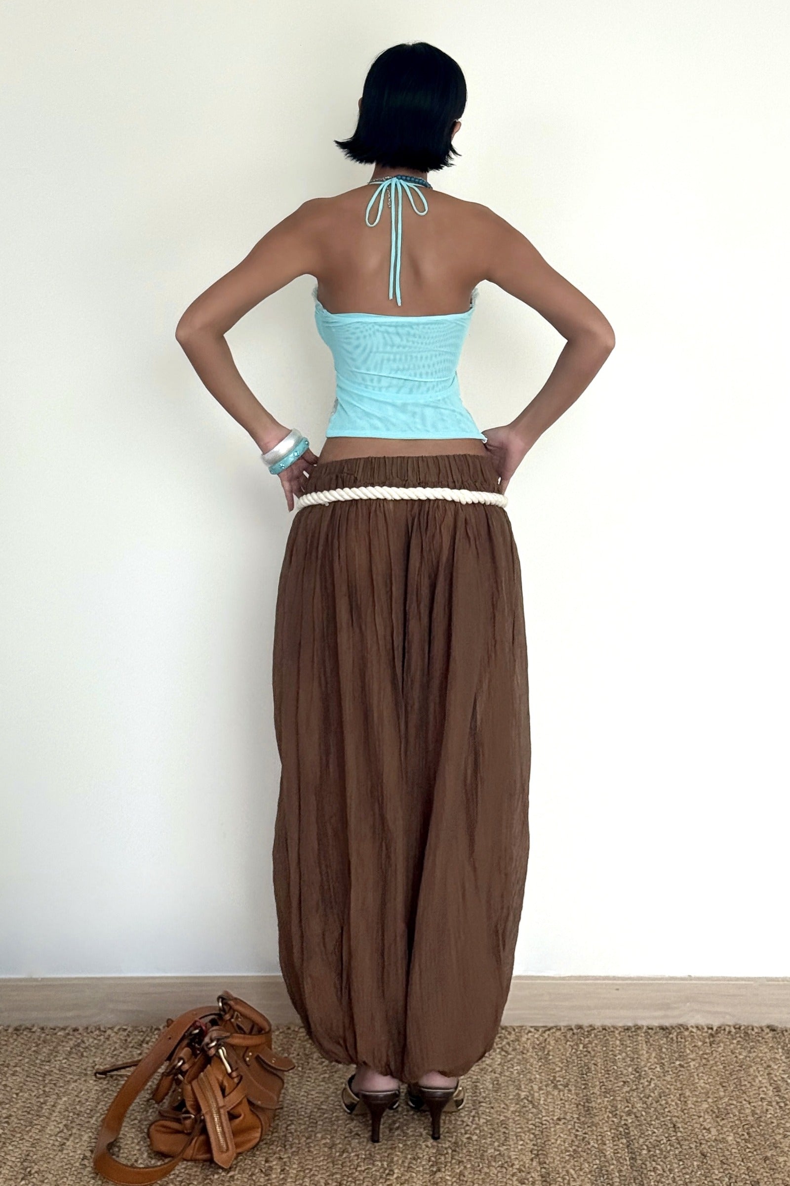 Lime Ruched Top