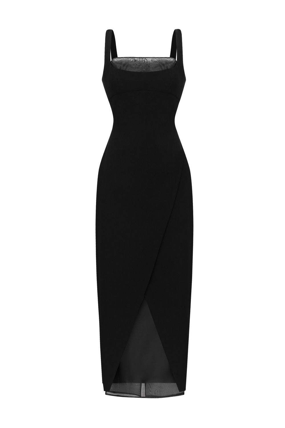 Dreamer Sheath Strappy Cotton Voile Midi Dress