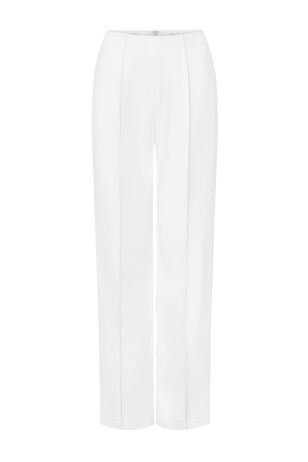 Fancy Straight Ribbed Cotton Ankle Length Pants