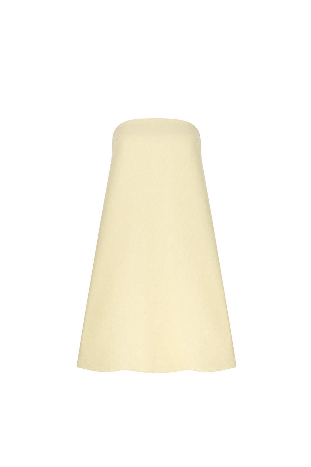 Jaune Trapezoid Straight Across Neck Polyester Top