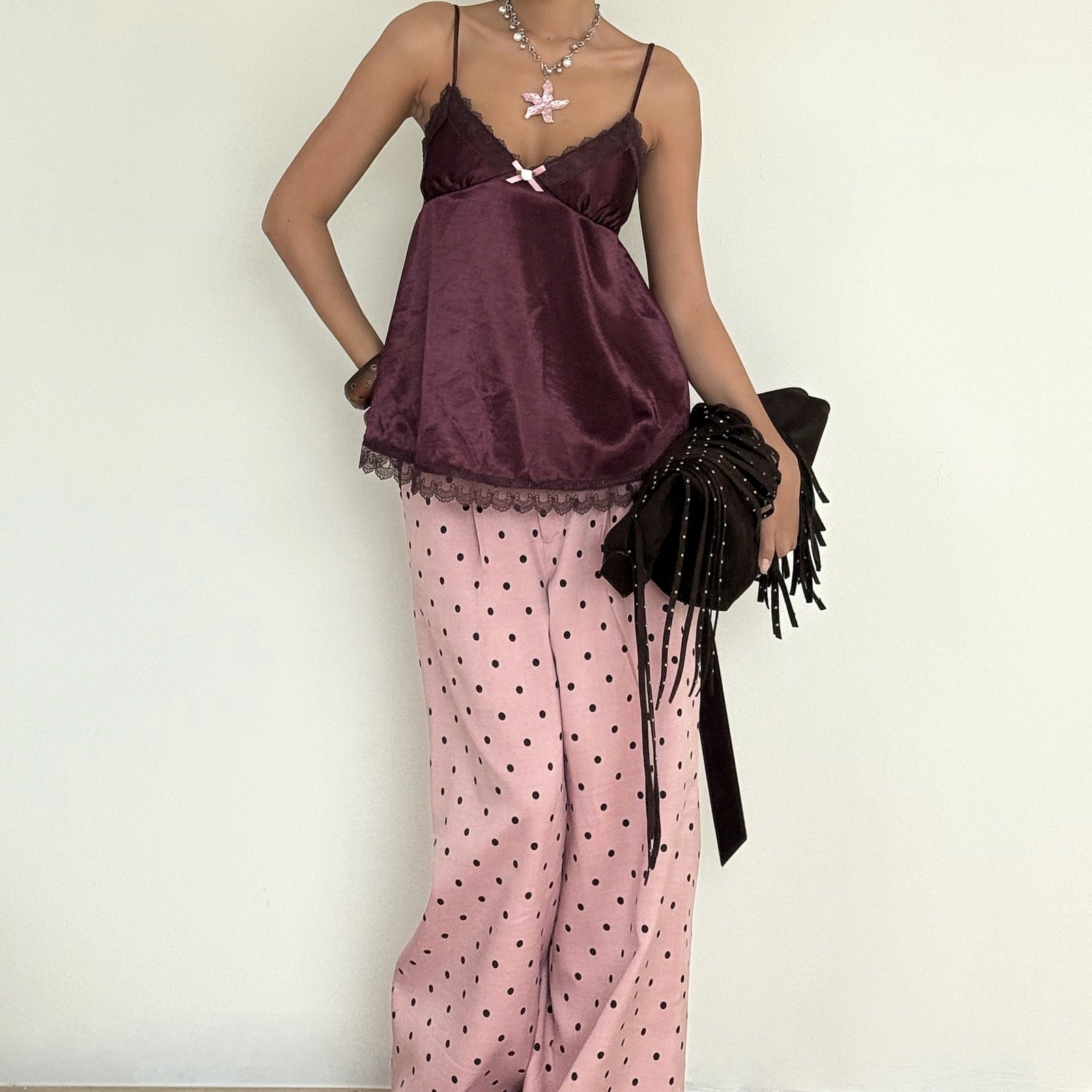 Cherry Babydoll Top