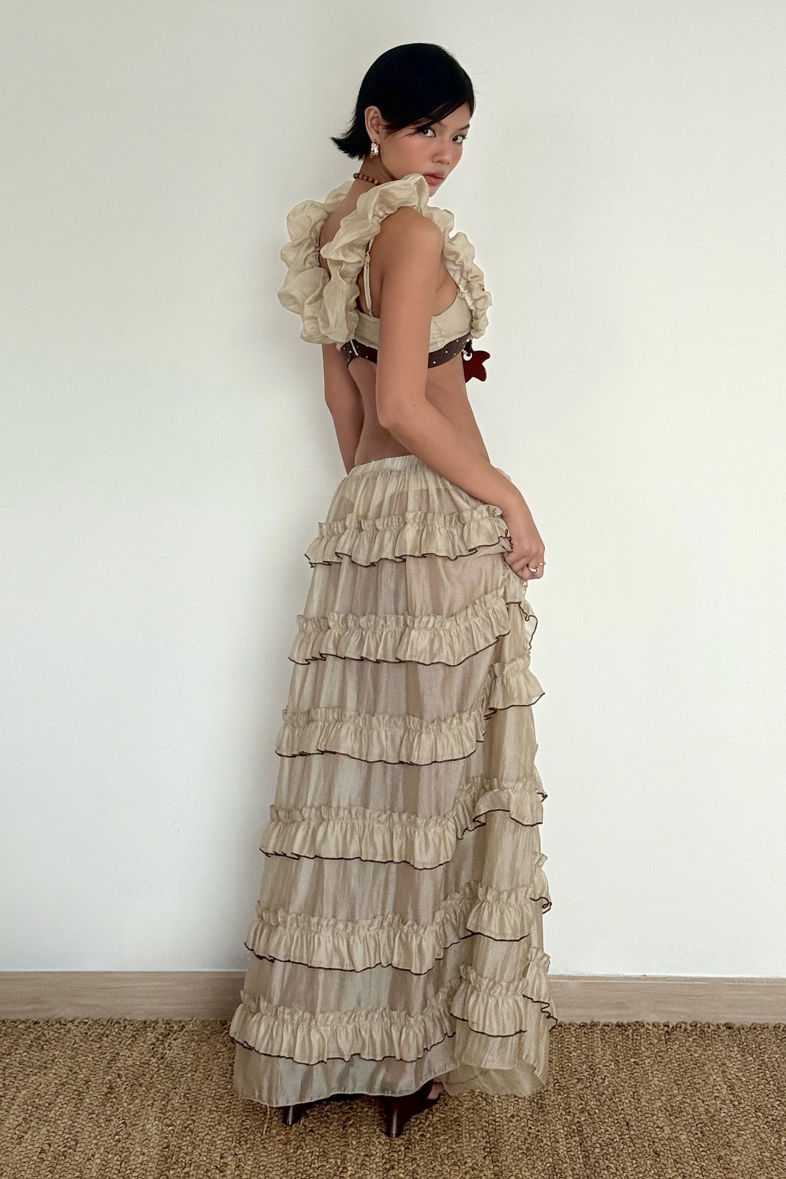 Ruby Ruffle Skirt