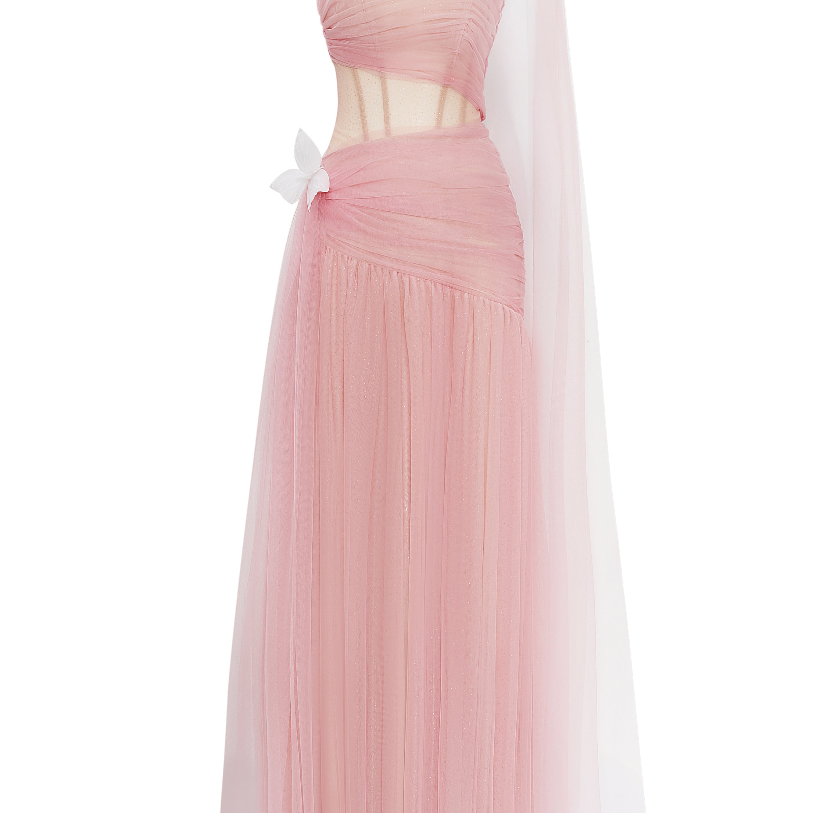 Frosella One Shoulder Gathering Maxi Dress