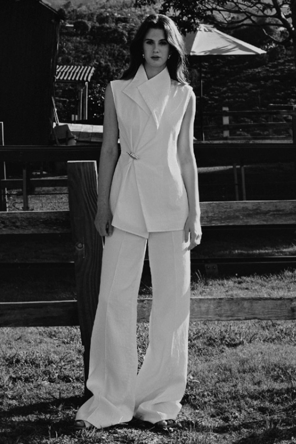 Anh Ngoc Sheath Crossover Chenille Top