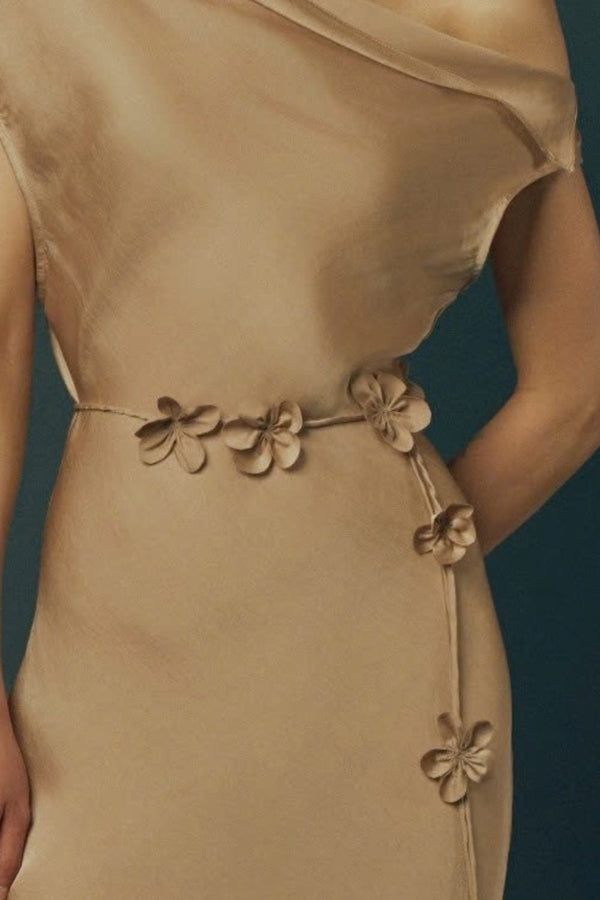 Sel Floral Silk Belt