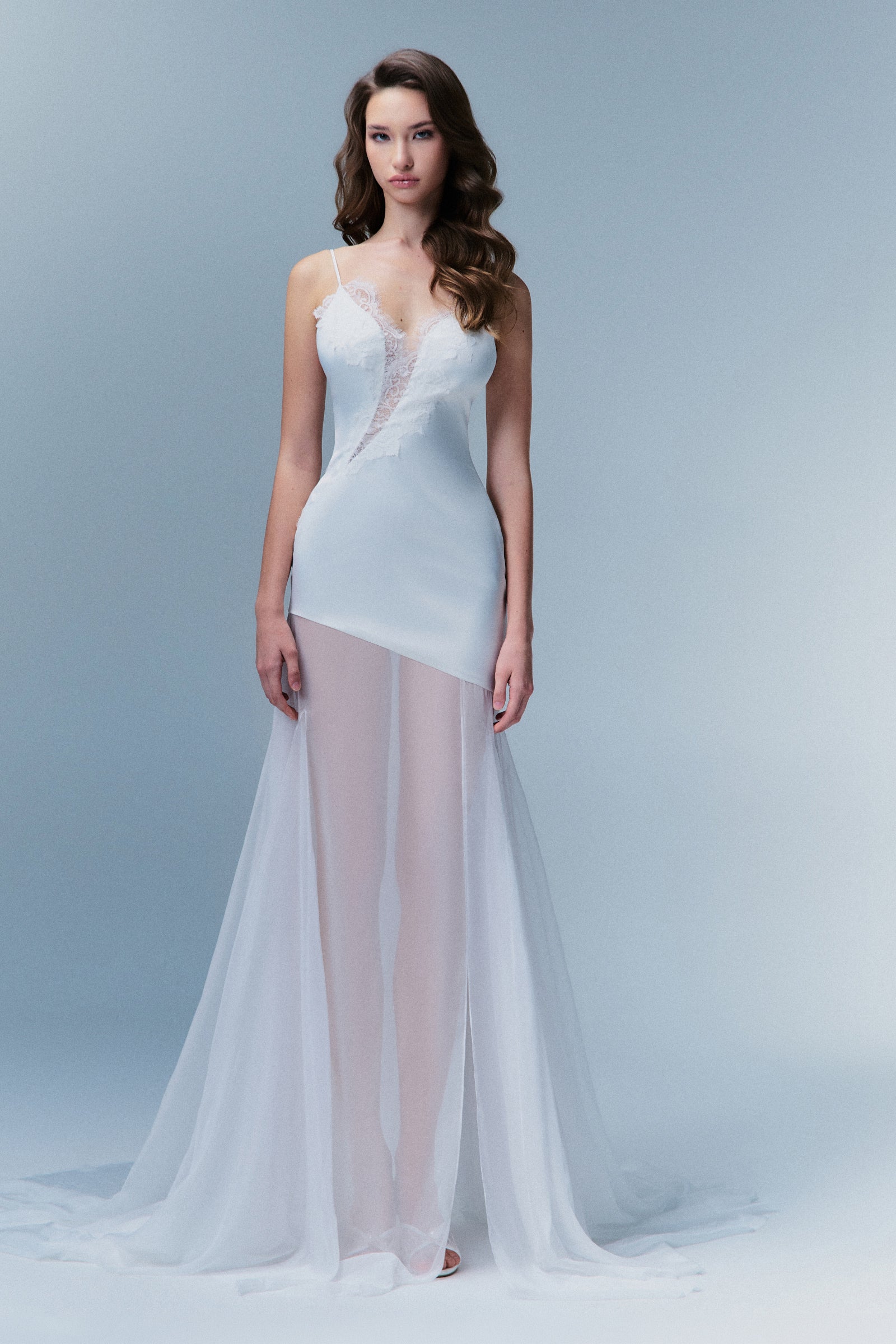 Women's Ilia Asymmetric Maxi Dress White S/M/L/Customize MEAN BLVD White / Customize