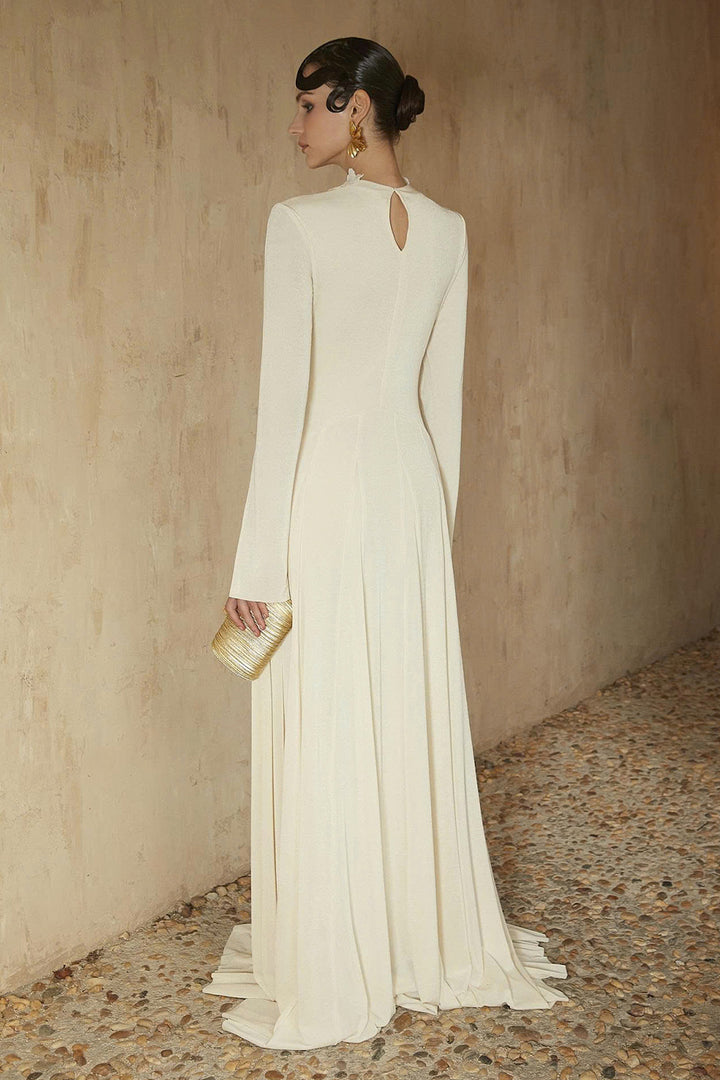 Imogen Split Sleeve Applique Maxi Dress - MEAN BLVD