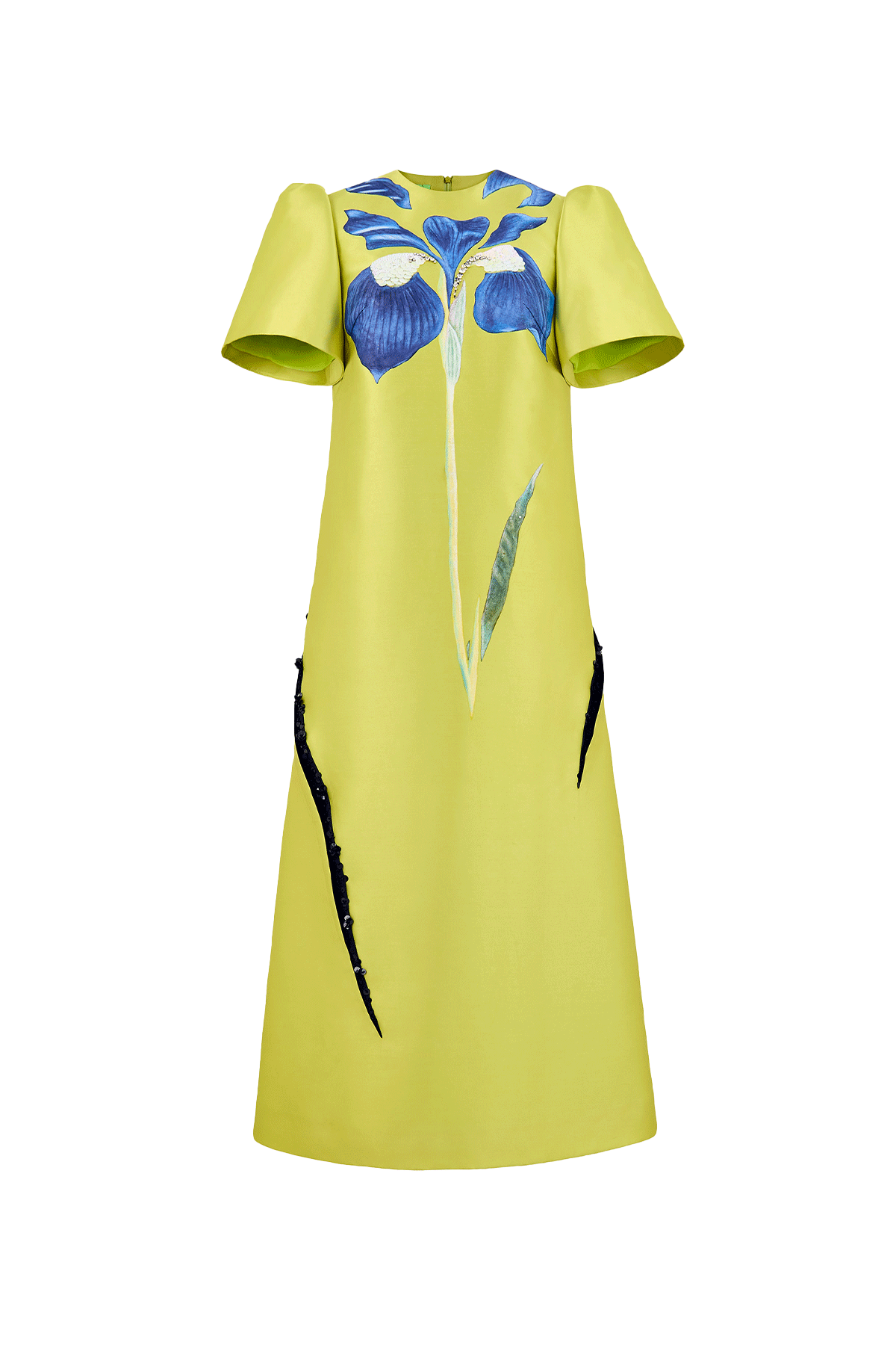 Women's Impasto Sequin Midi Dress Lime Green XS/S/M/L/XL/Customize MEAN BLVD Lime Green / M