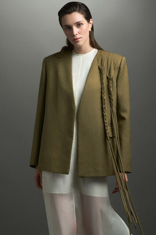 Ines Round Neck Organza Maxi Dress - MEAN BLVD