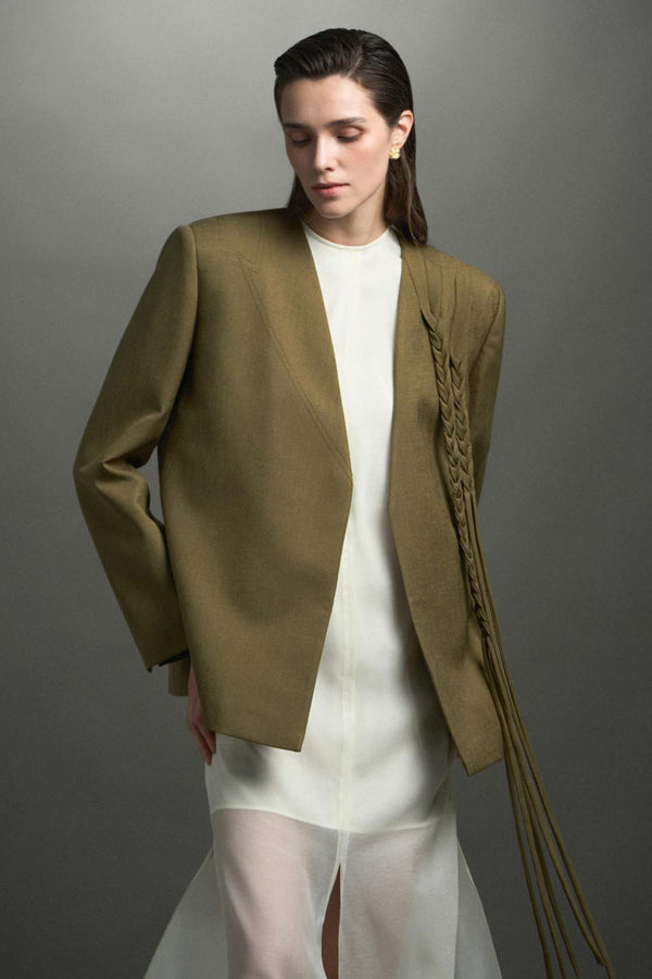 Ines Straight Braid Blazer - MEAN BLVD