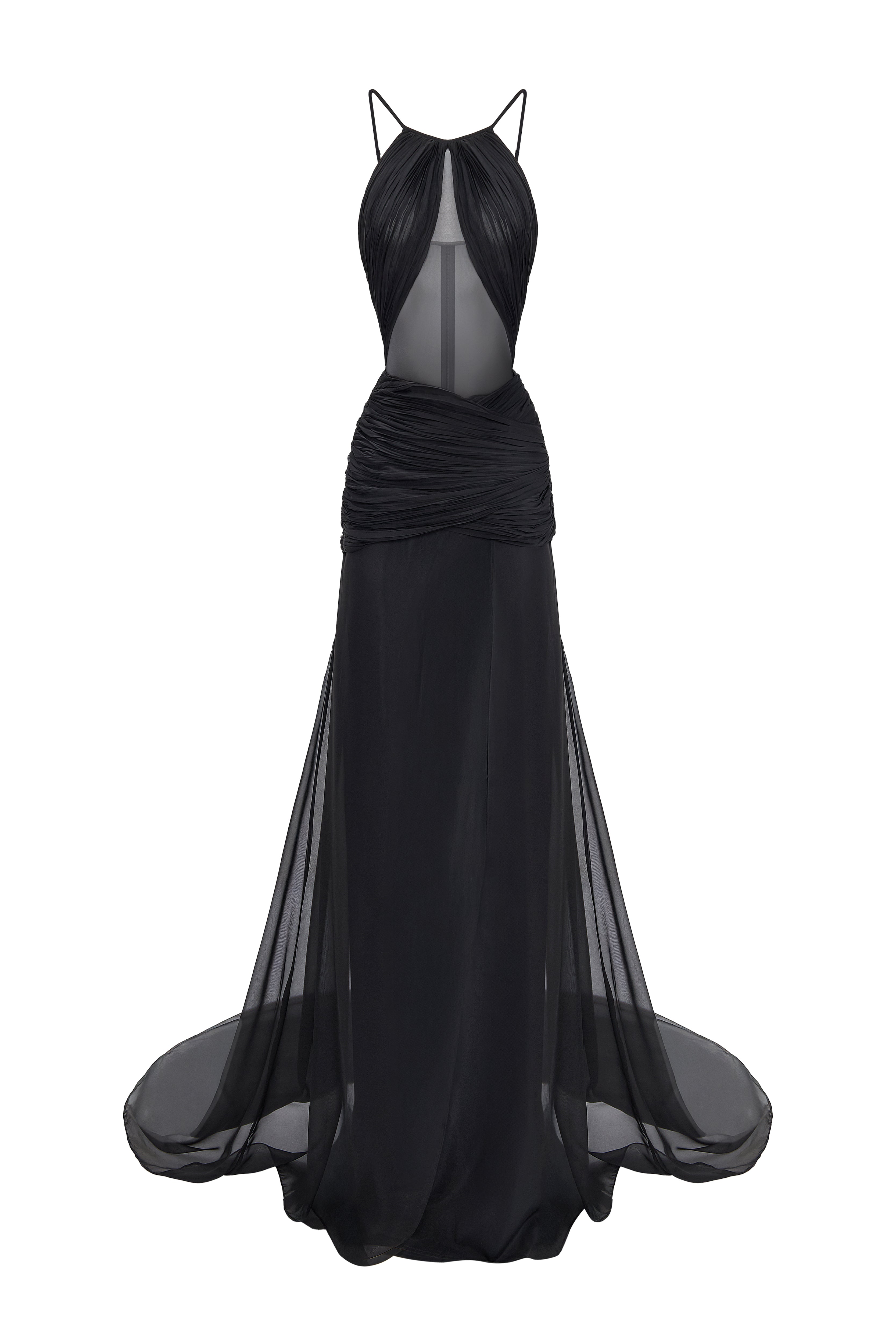 Inferno Ruched Maxi Dress - MEAN BLVD