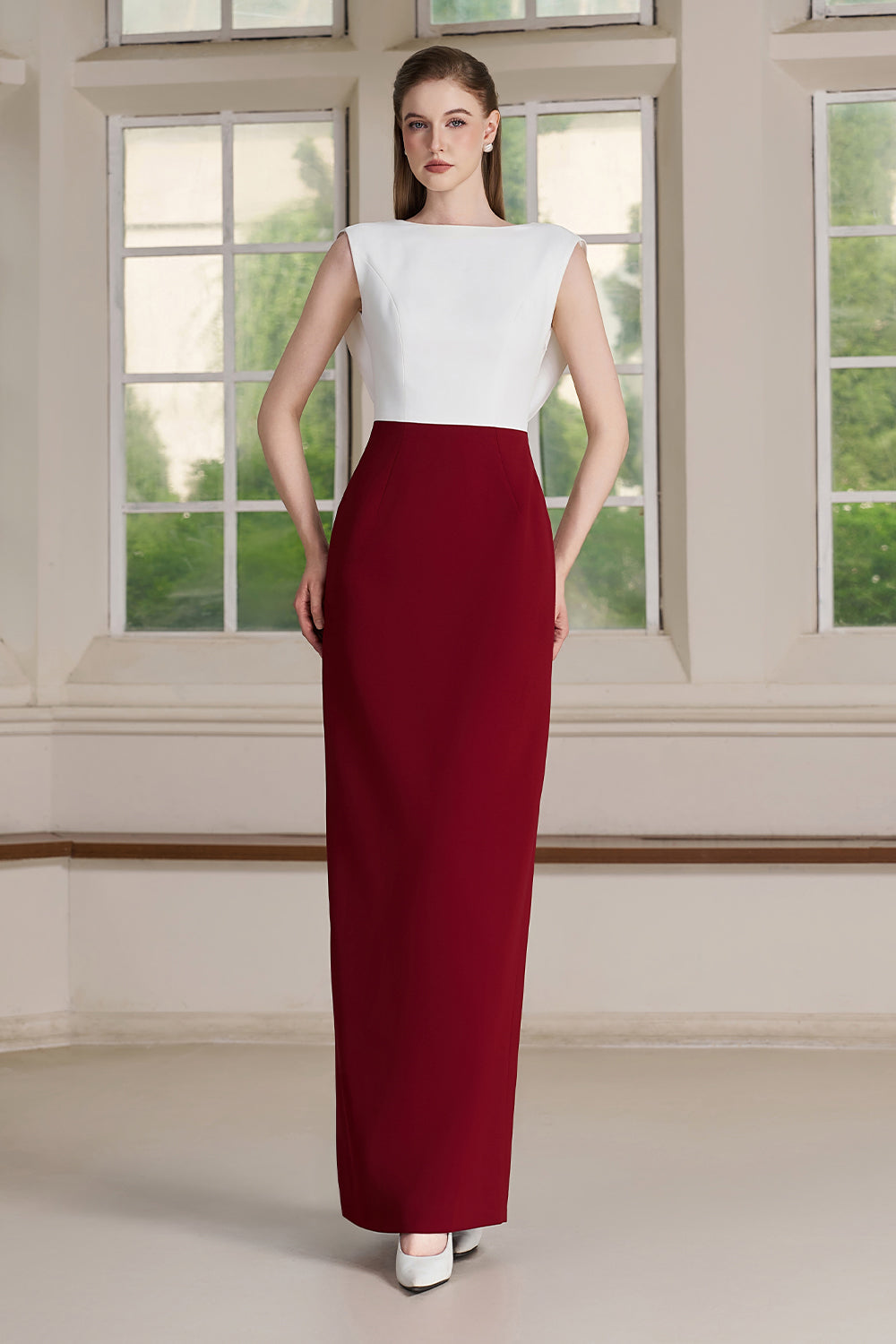 Ira Boat Neck Maxi Dress - MEAN BLVD