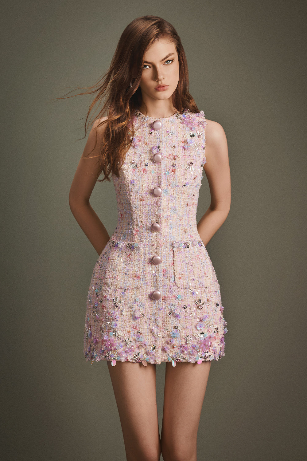 Iris Applique Mini Dress - MEAN BLVD
