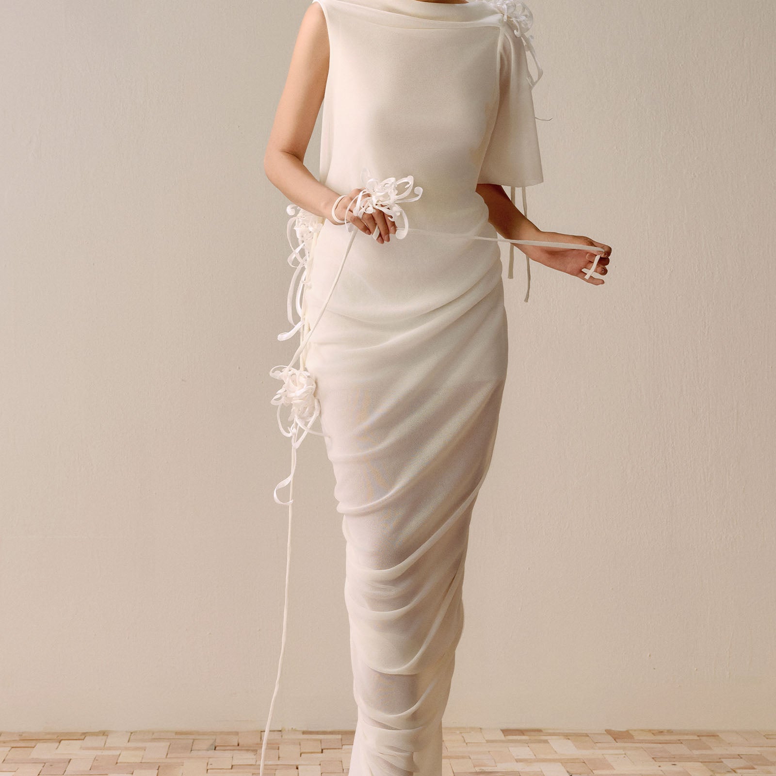 Iris Draped Maxi Dress - MEAN BLVD