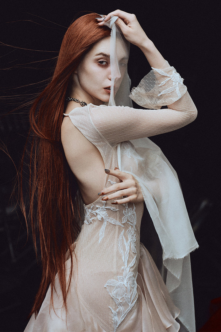 Isabella Mermaid Applique Maxi Dress - MEAN BLVD