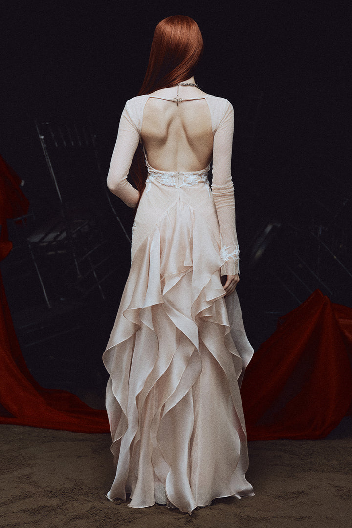 Isabella Mermaid Applique Maxi Dress - MEAN BLVD