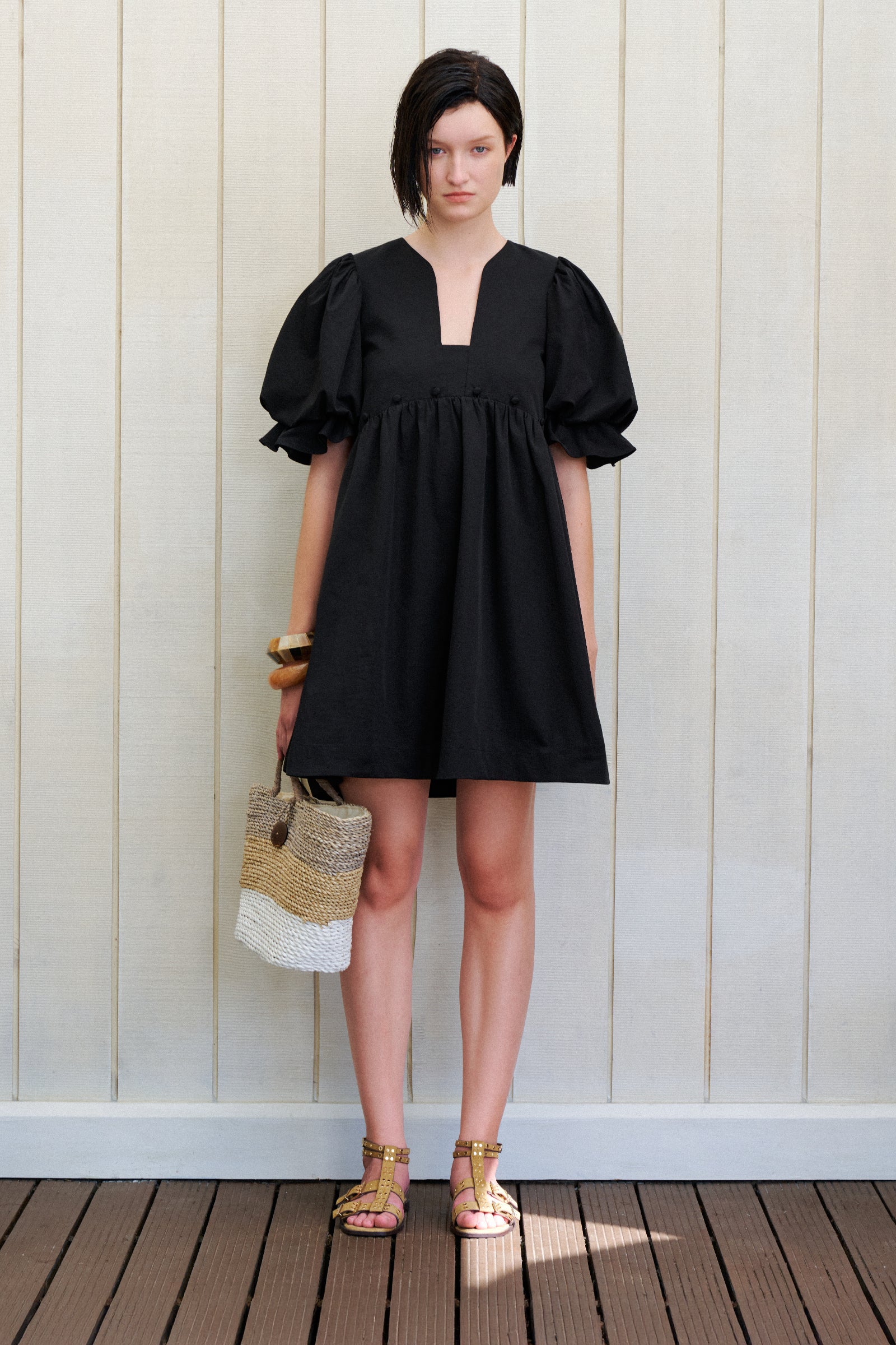Isolde Puff Sleeve Mini Dress - MEAN BLVD