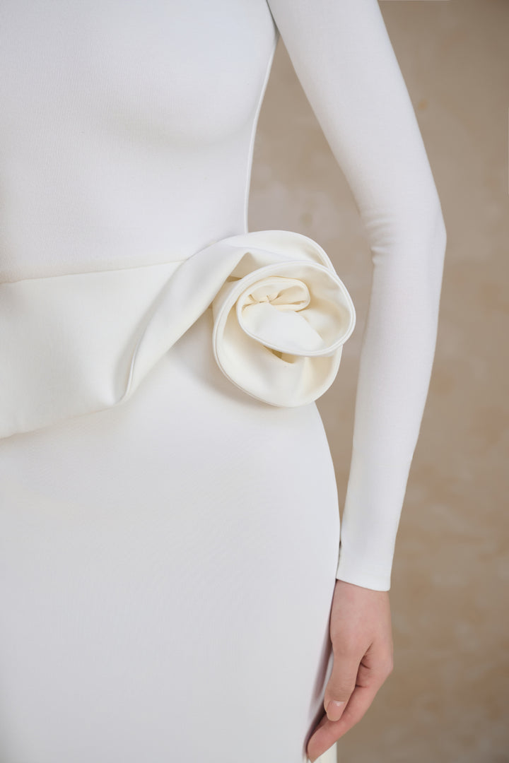 Ivora Round Neck Applique Maxi Dress - MEAN BLVD