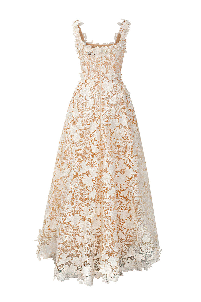 Yva Square Neck Maxi Dress