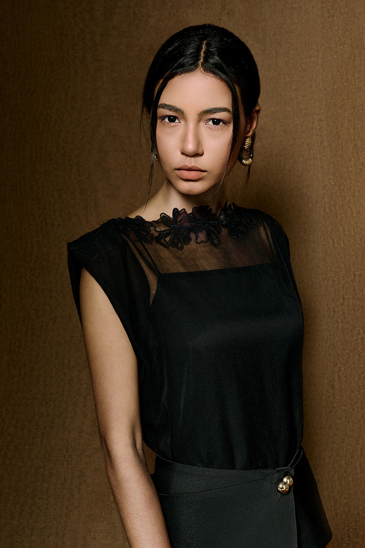 Ivy Boat Applique Midi Dress - MEAN BLVD